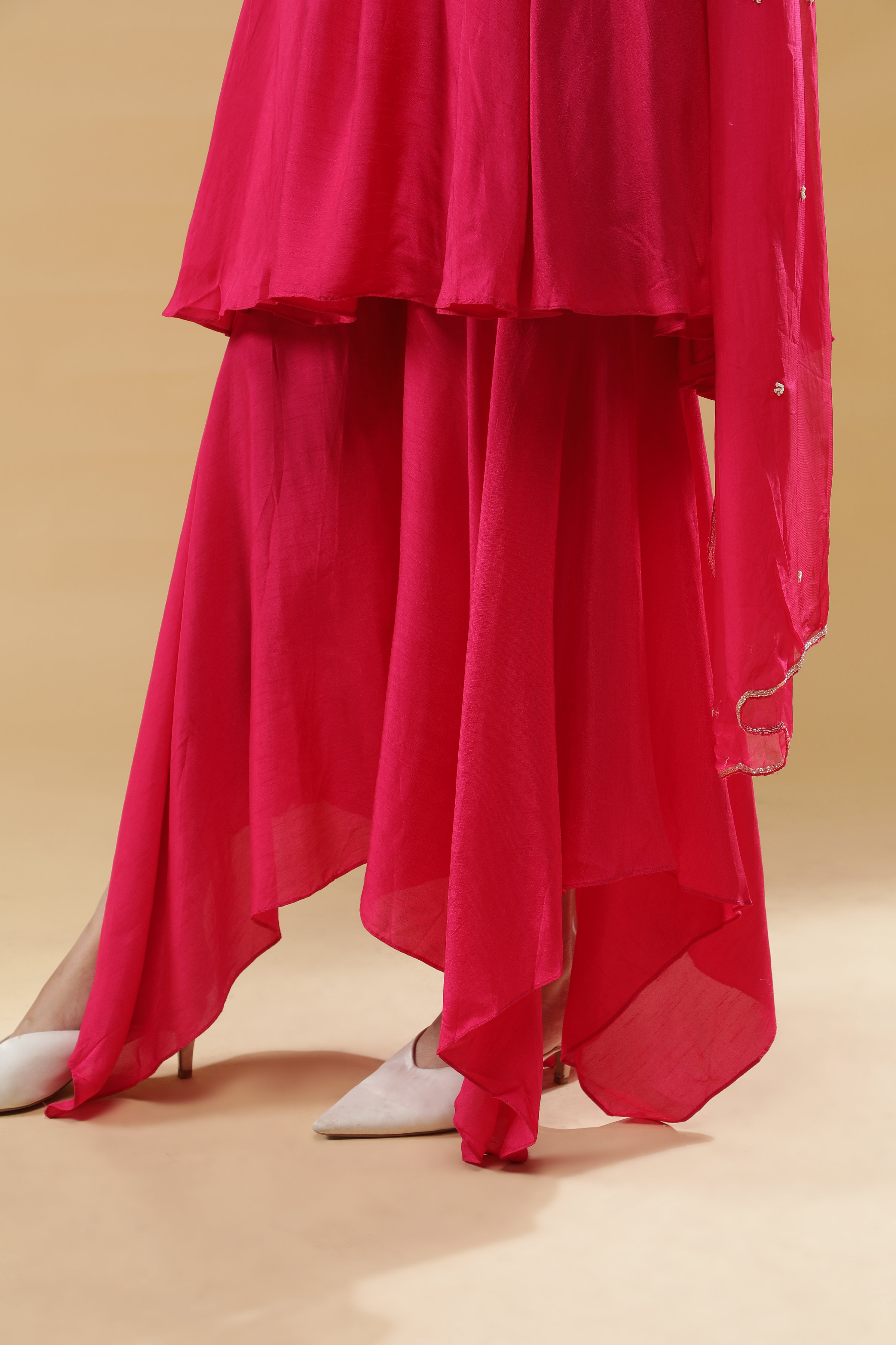 Pink Embroidered Kurta Set