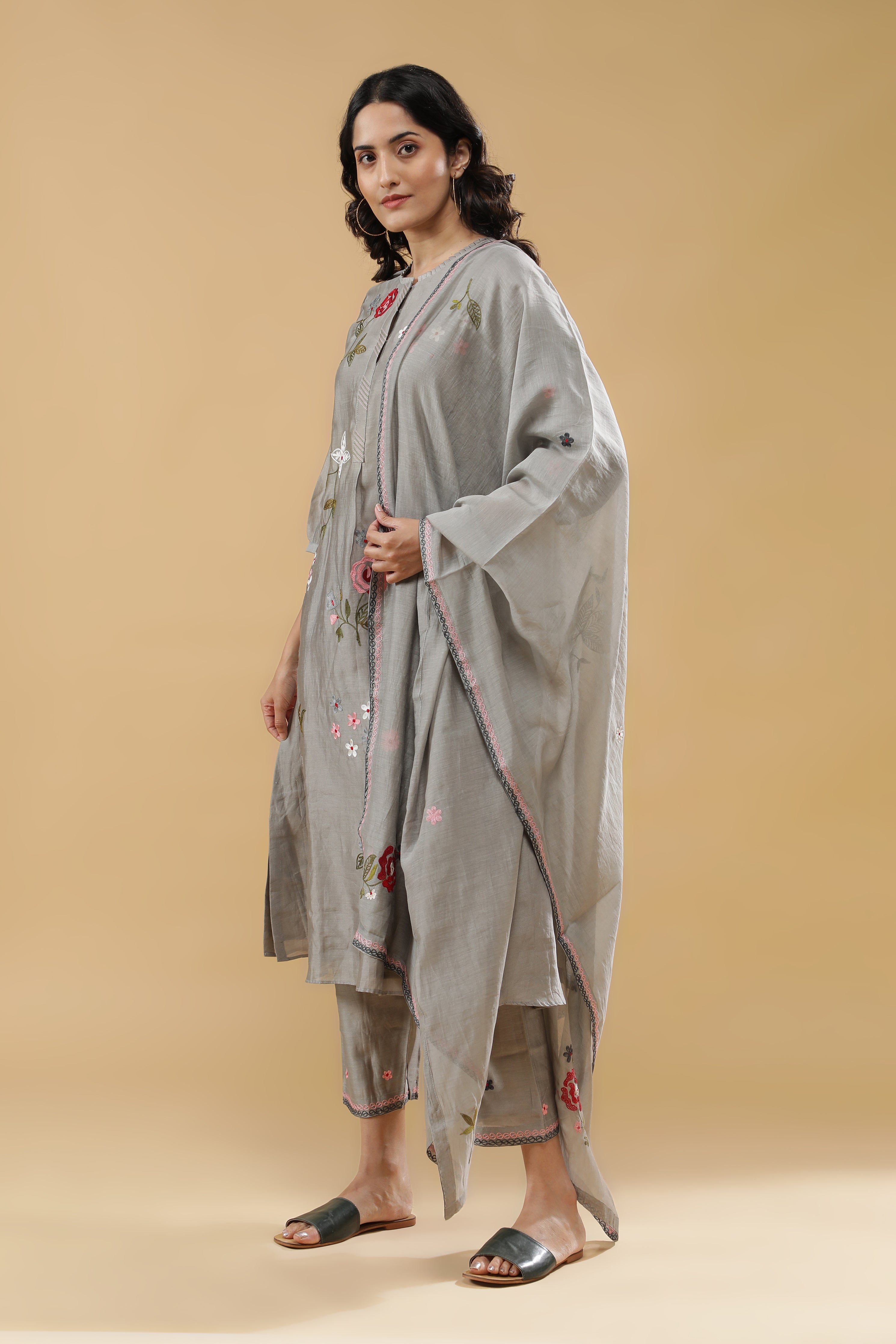 Subtle Grey Salwar Set