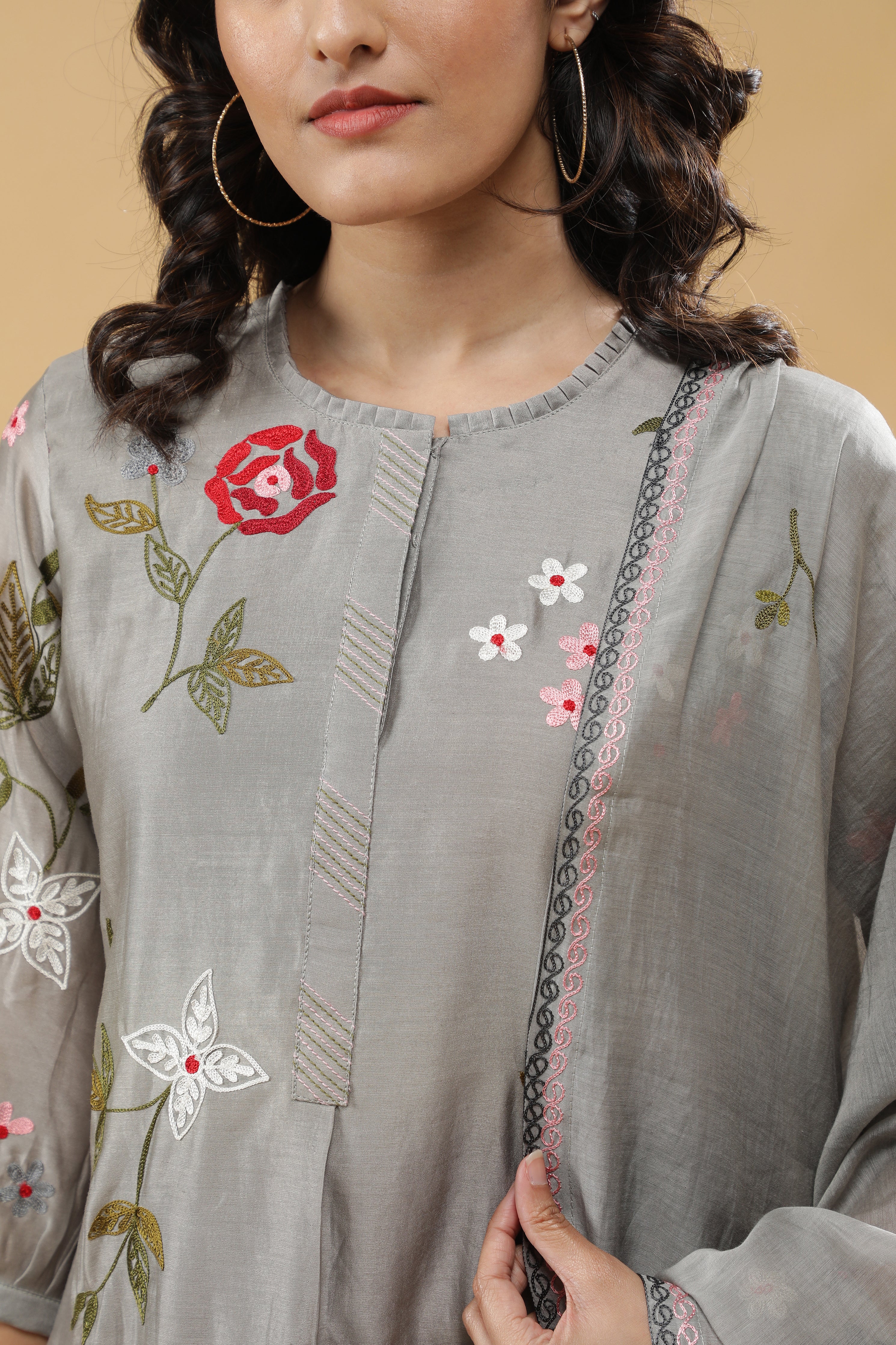 Subtle Grey Salwar Set
