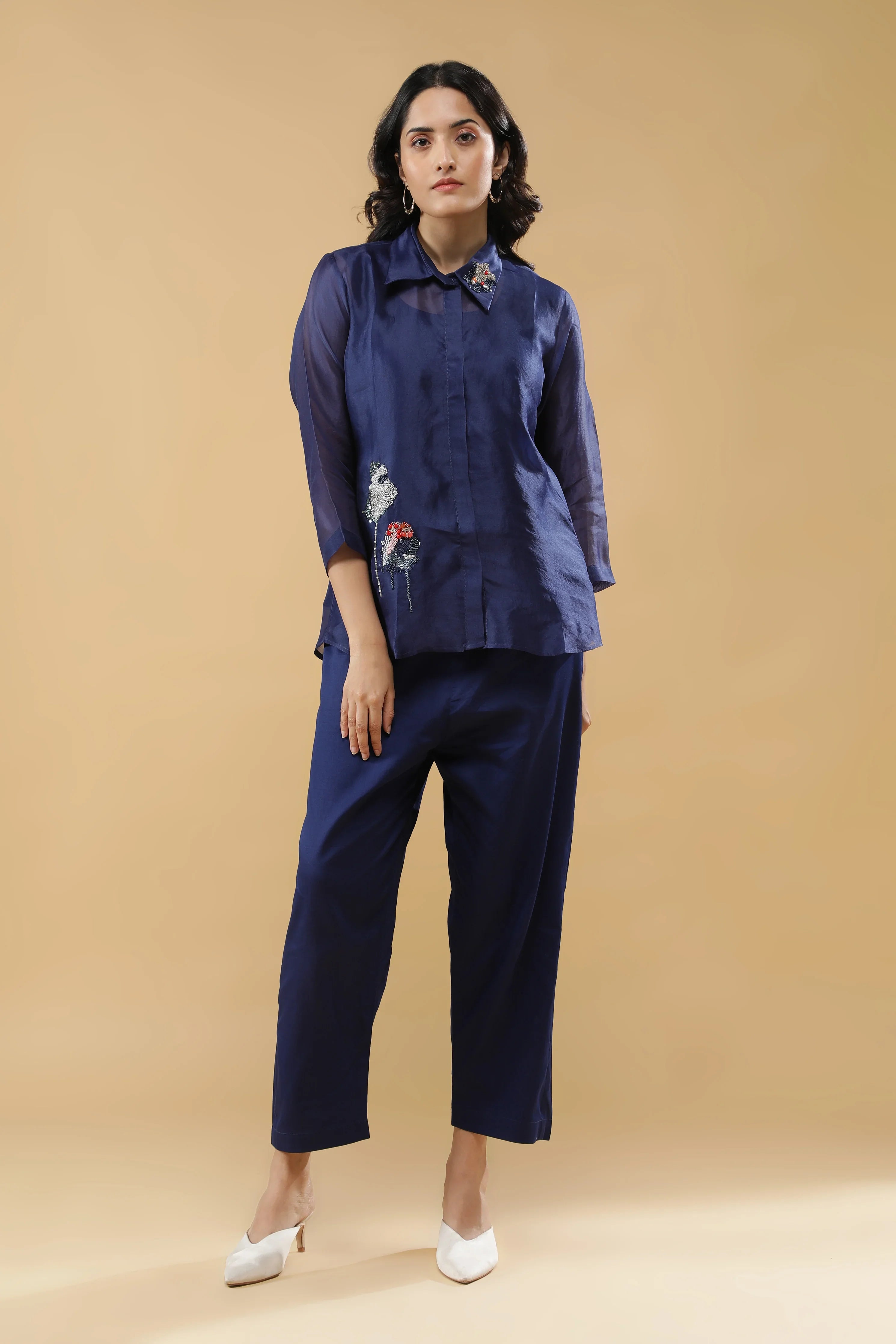 Navy blue co-ord set | Mokshaa