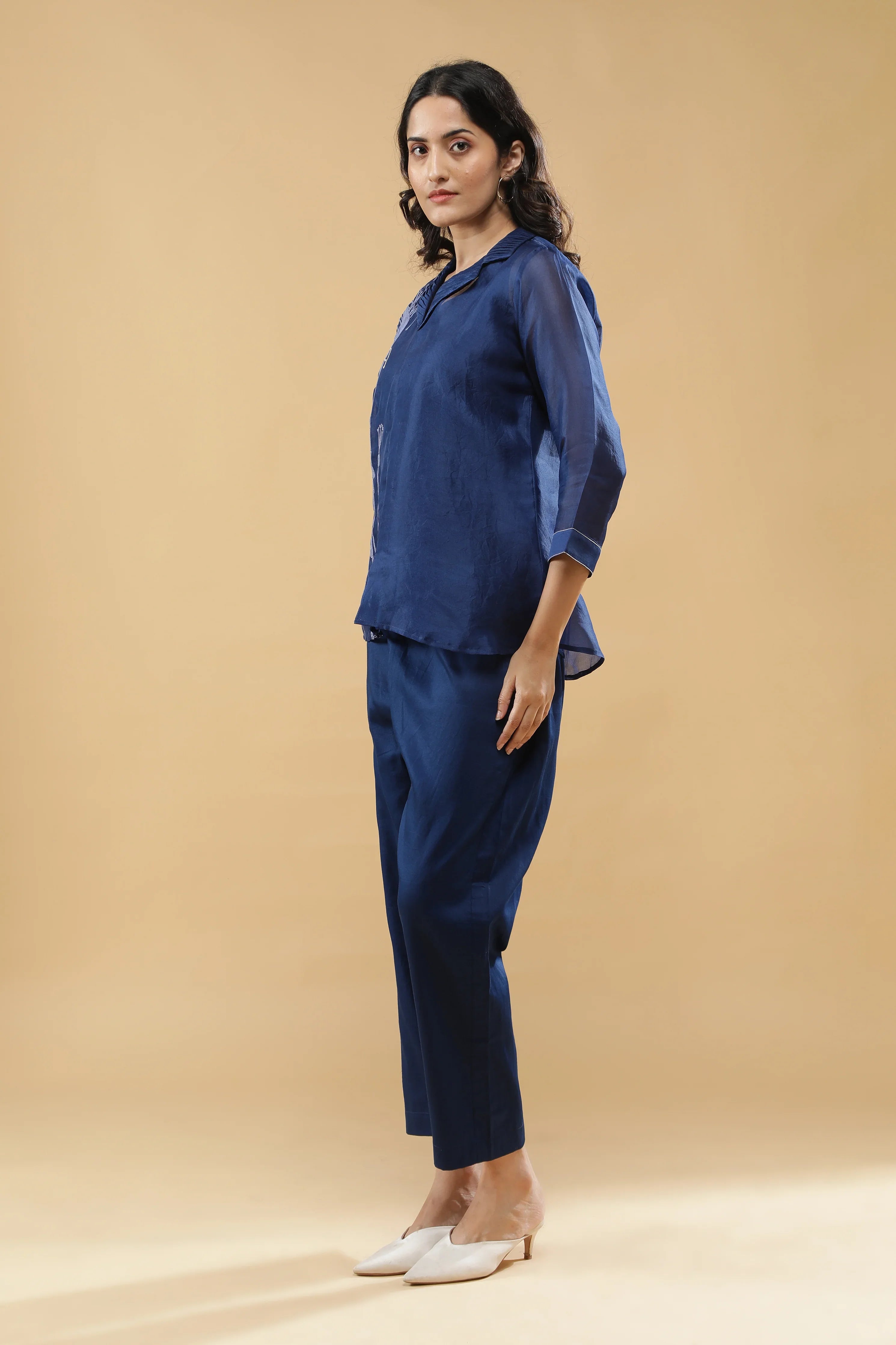 Navy Blue Co-ord Set - Mokshaa