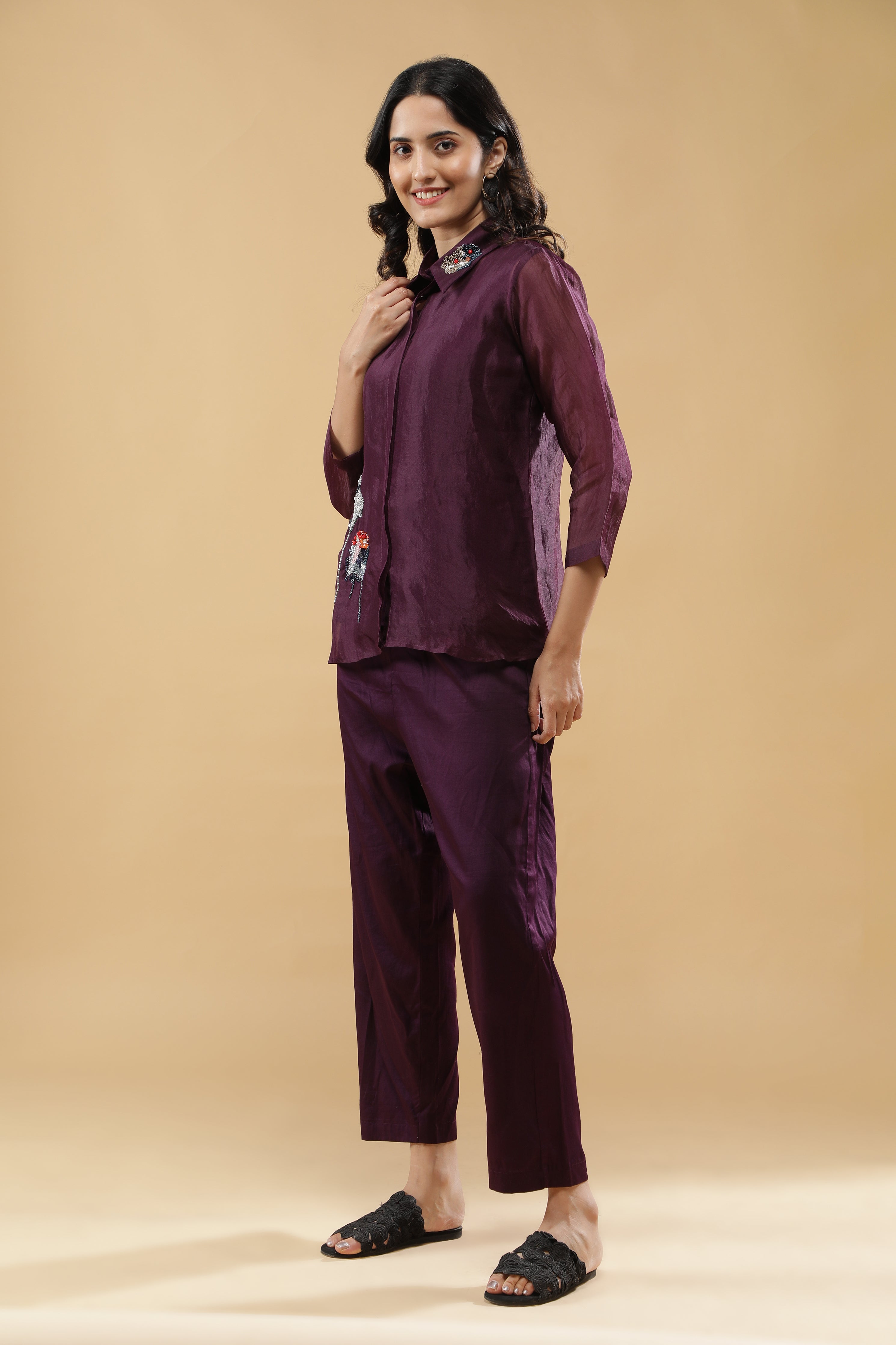 Deep Plum Co-ord Set