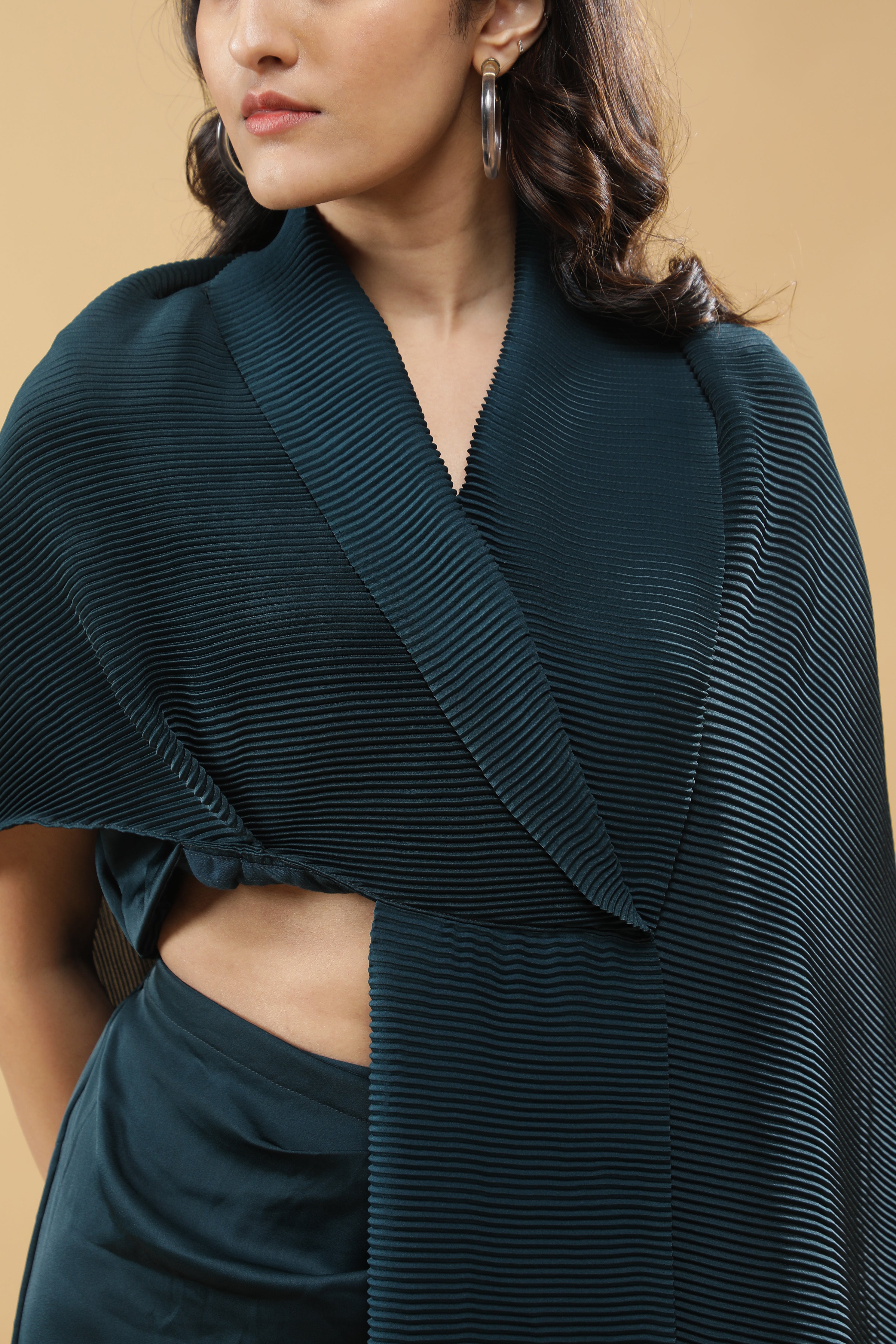Deep Teal Indo-Western Set