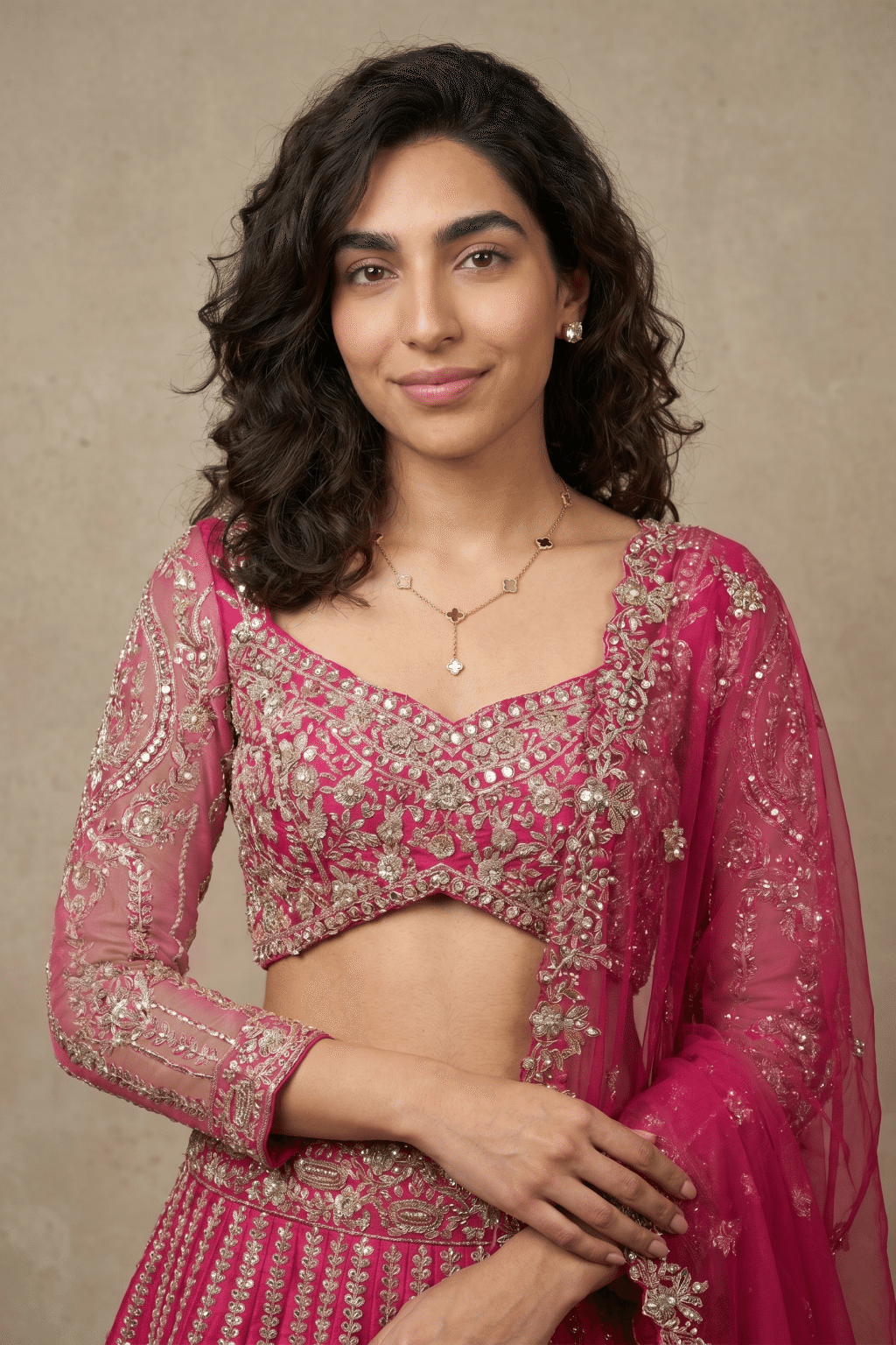 Rani Pink Raw Silk Lehenga