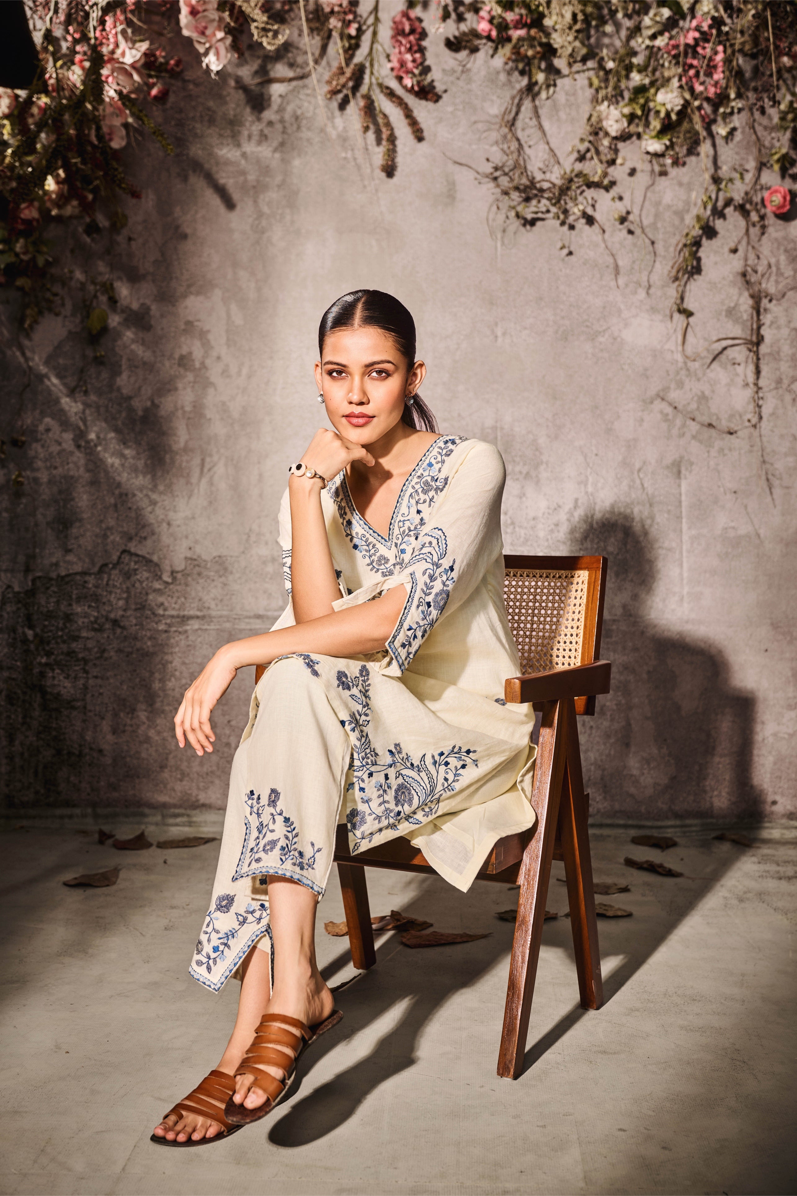 Ivory Silk Co-rd Set