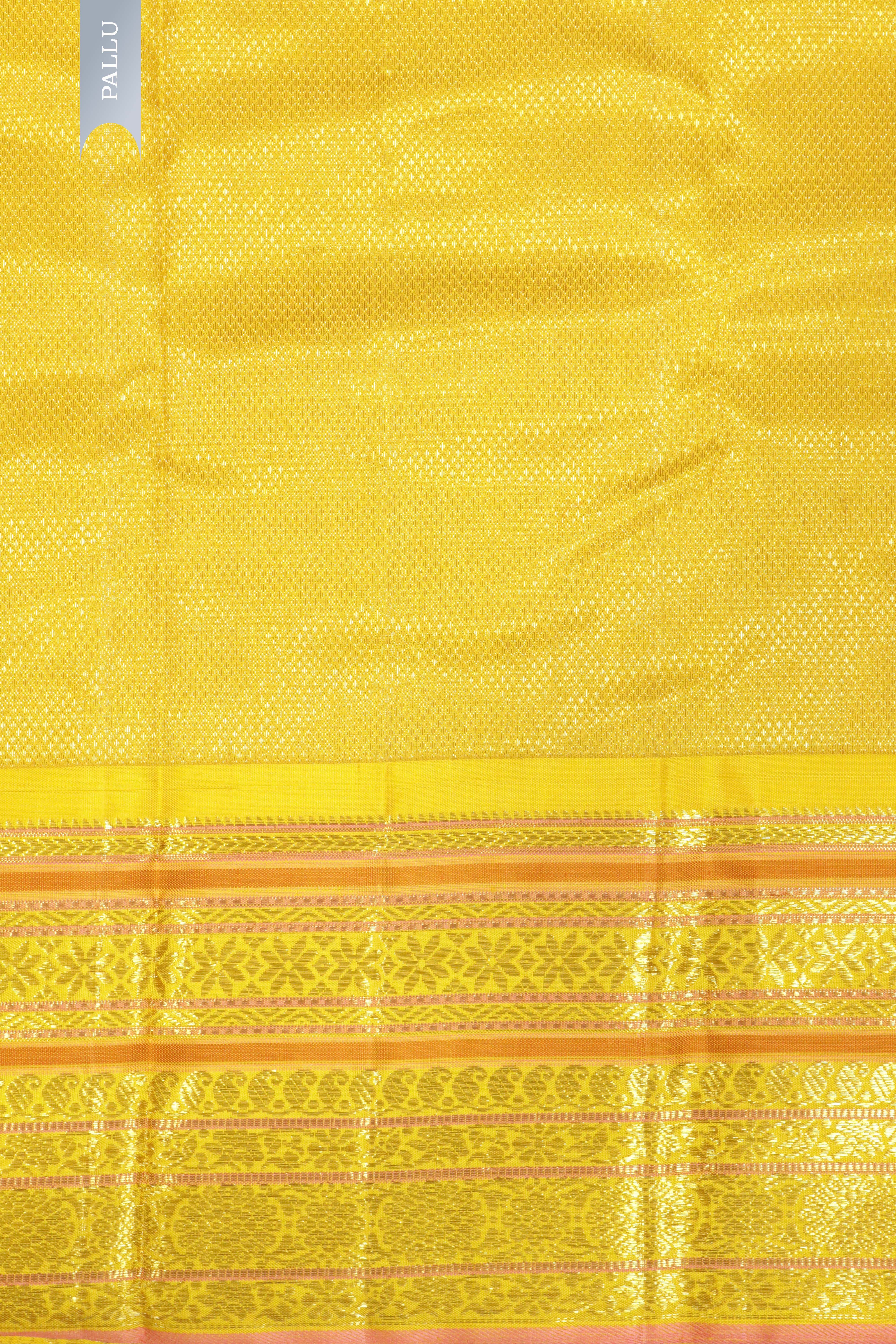 Baby Pink Kanchipuram Silk Saree with Fancy Motifs and Contrast Zari Border