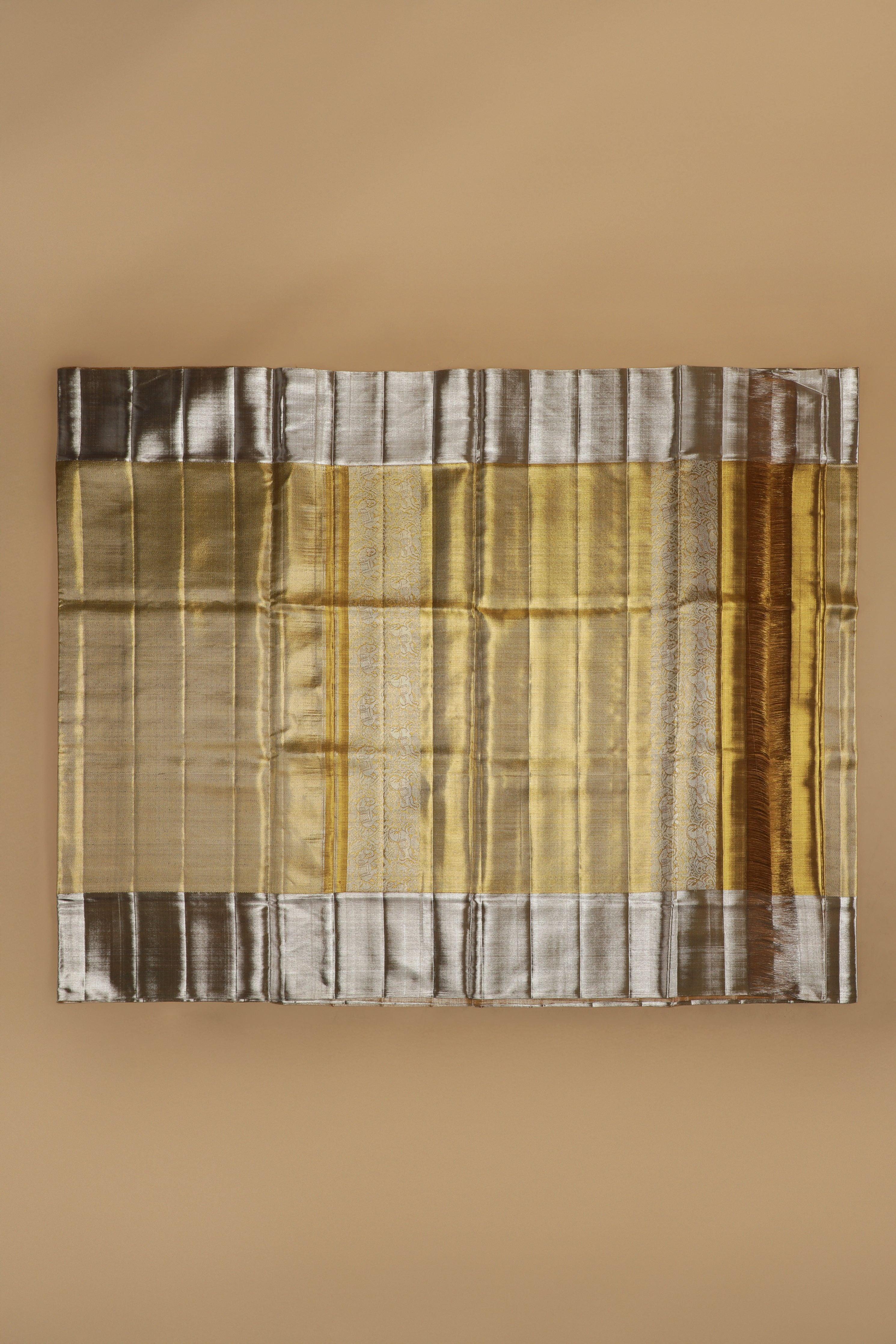 Pink Kanchipuram Silk Saree (Copy)  Mokshaa