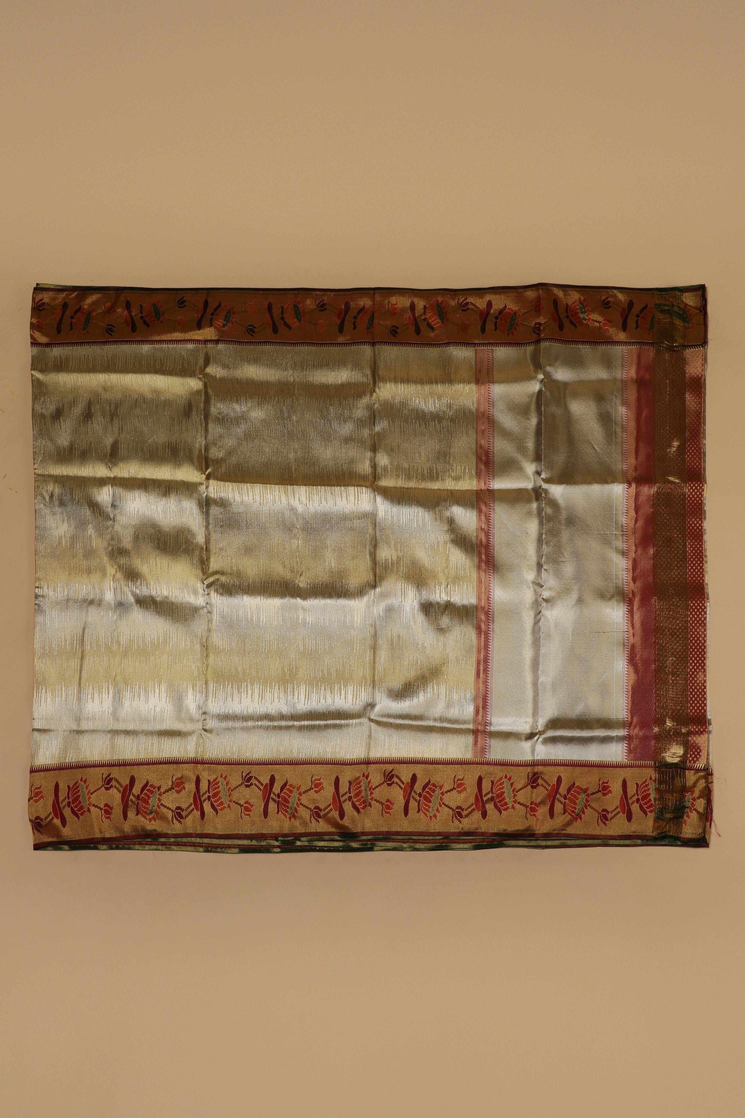 Gold Kanchipuram Silk Saree  Mokshaa