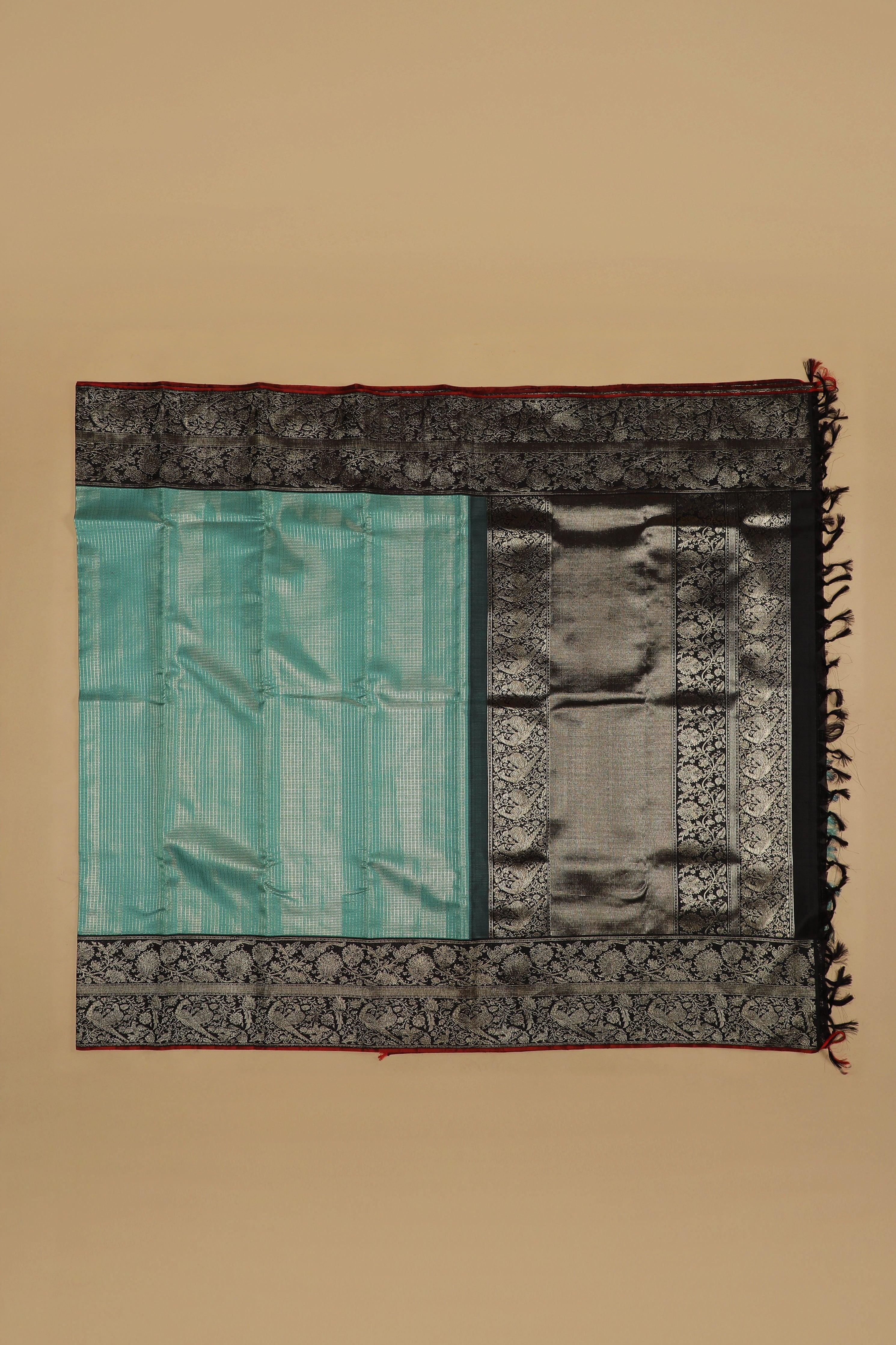 Royal Navy Blue Kanchipuram Silk Saree (Copy) Mokshaa