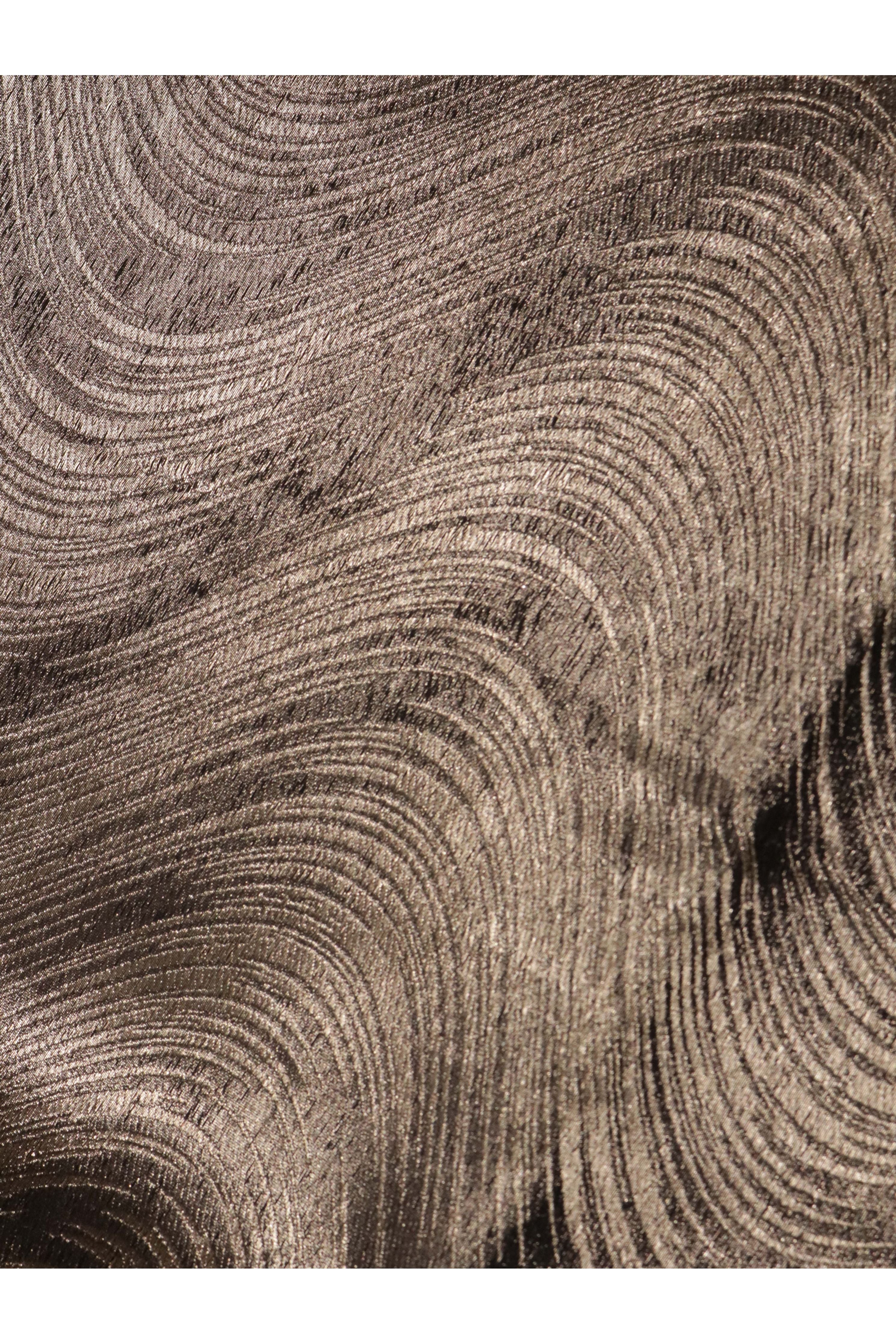 Black Organza Tissue Saree with Geometric Silver Zari Work - Mokshaa