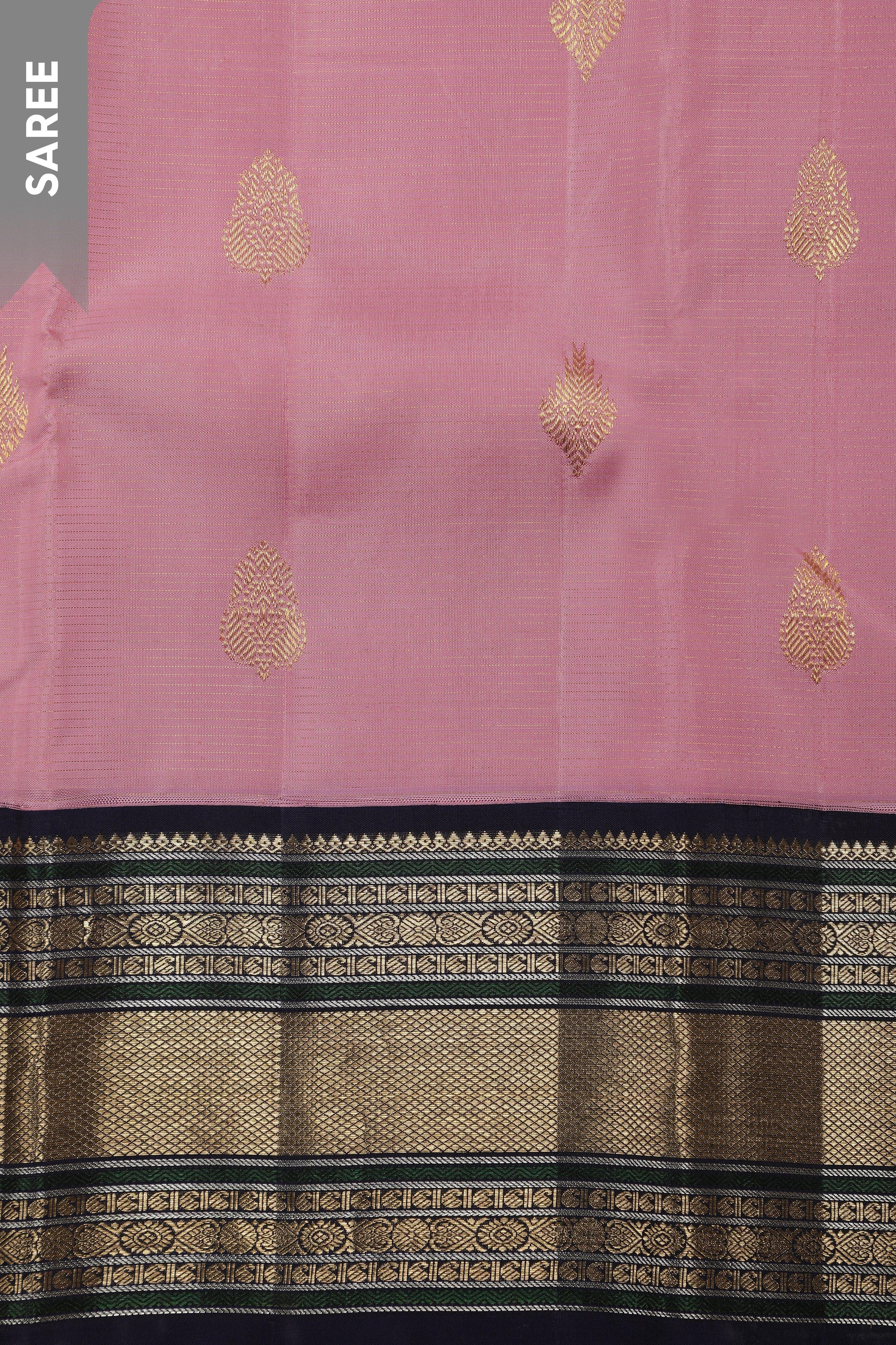 Subtle Grey Kanchipuram Silk Saree (Copy) Mokshaa