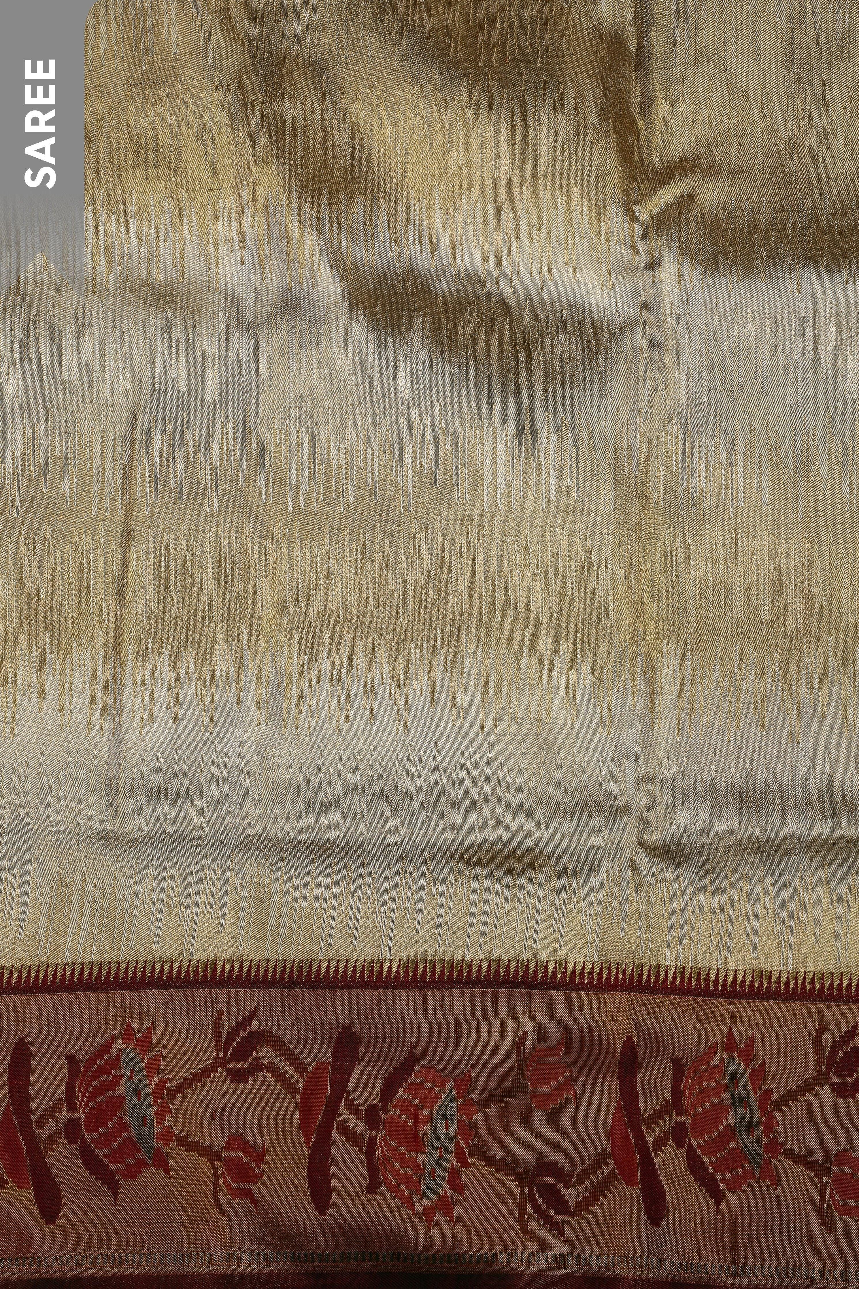 Gold Kanchipuram Silk Saree  Mokshaa