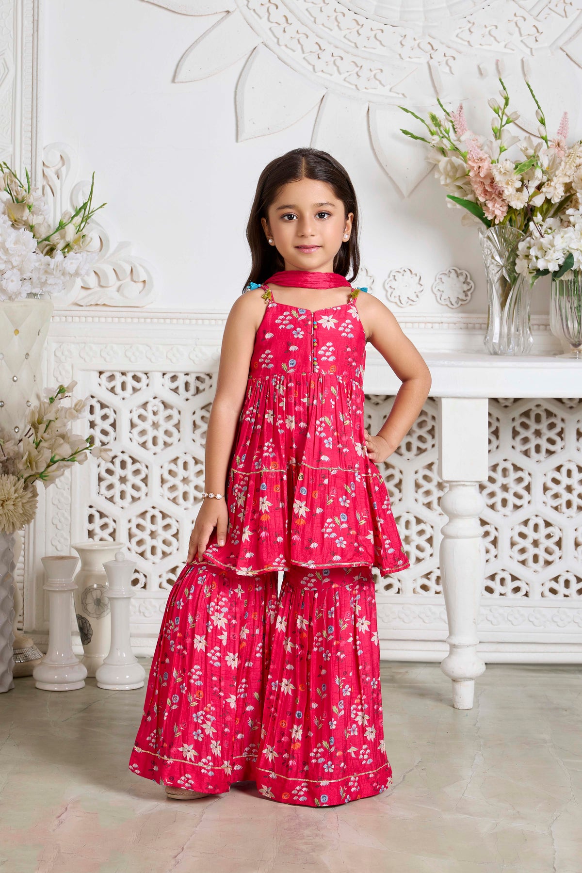 Rani Floral Print Georgette Sharara Set