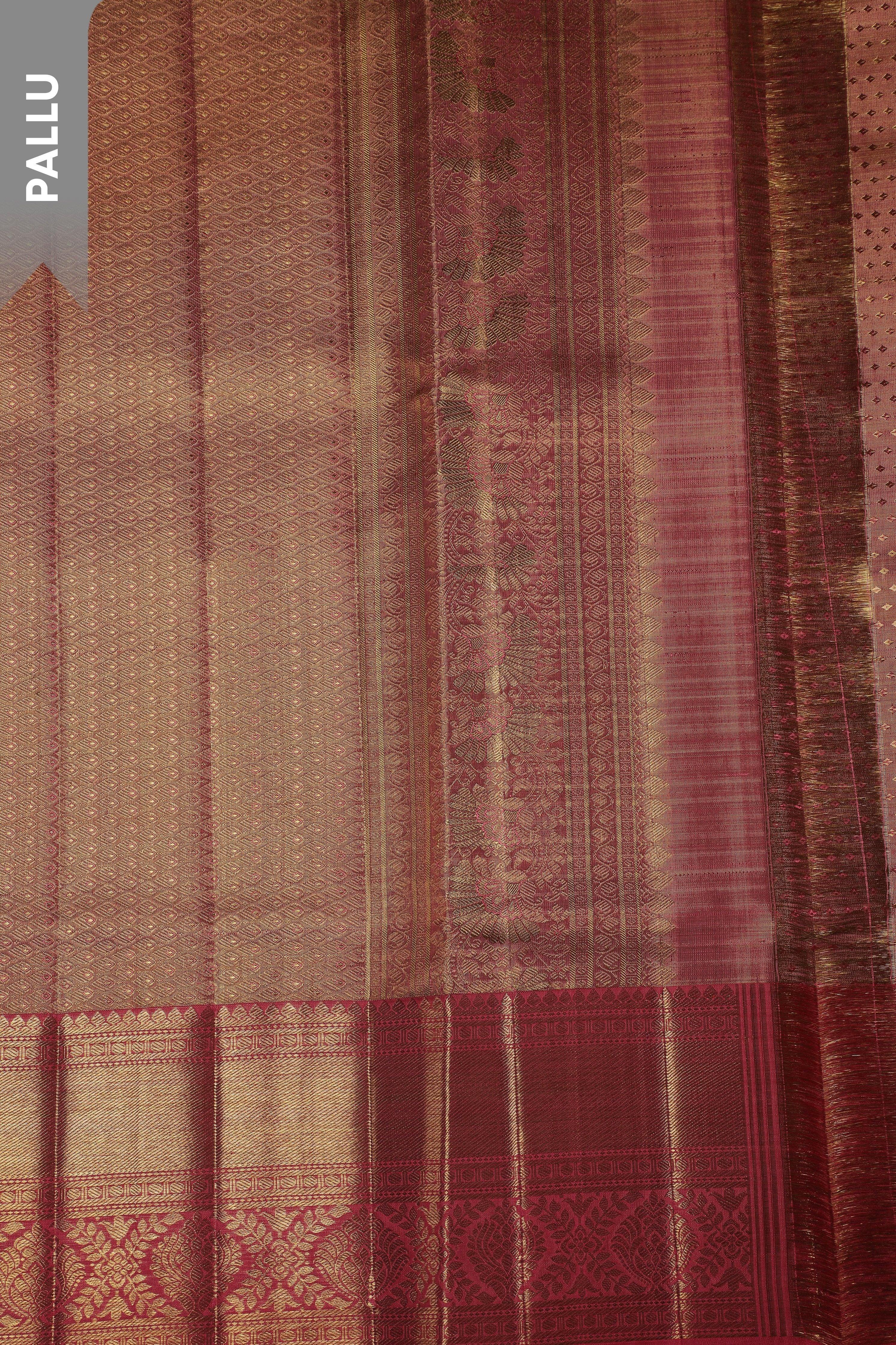 Light Sea Green Kanchipuram Silk Saree (Copy)  Mokshaa