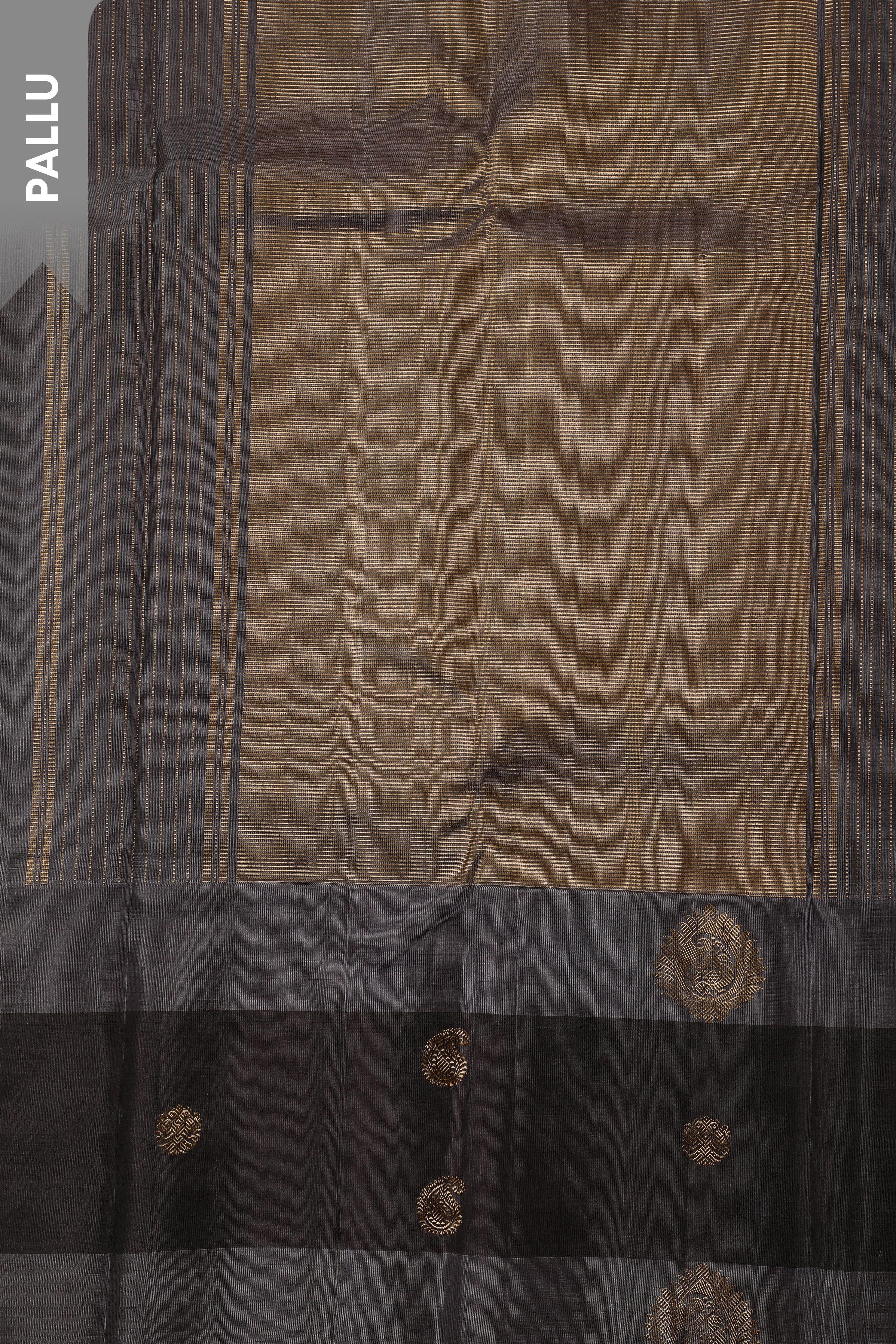 Teal Green Kanchipuram Silk Saree Mokshaa