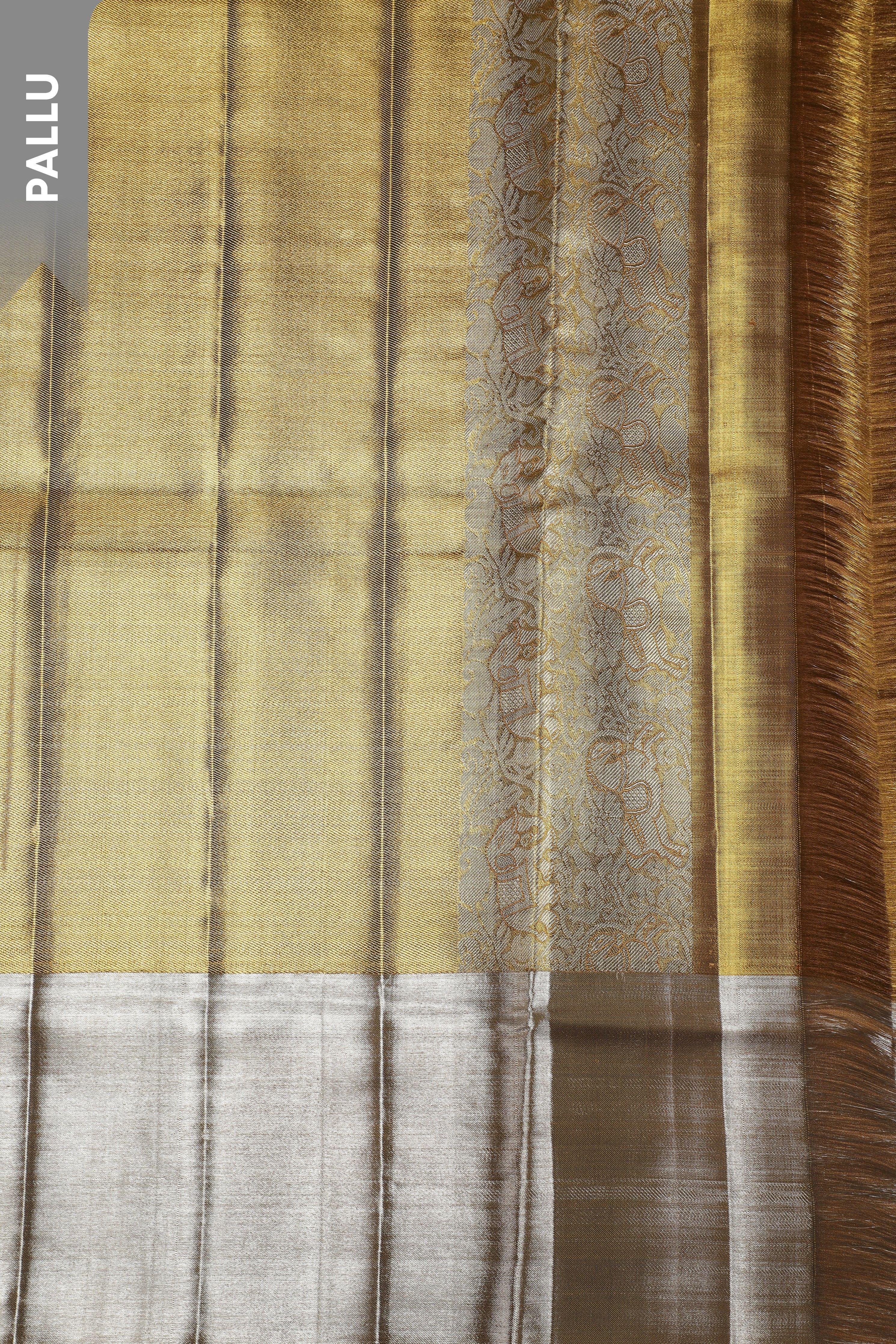 Pink Kanchipuram Silk Saree (Copy)  Mokshaa