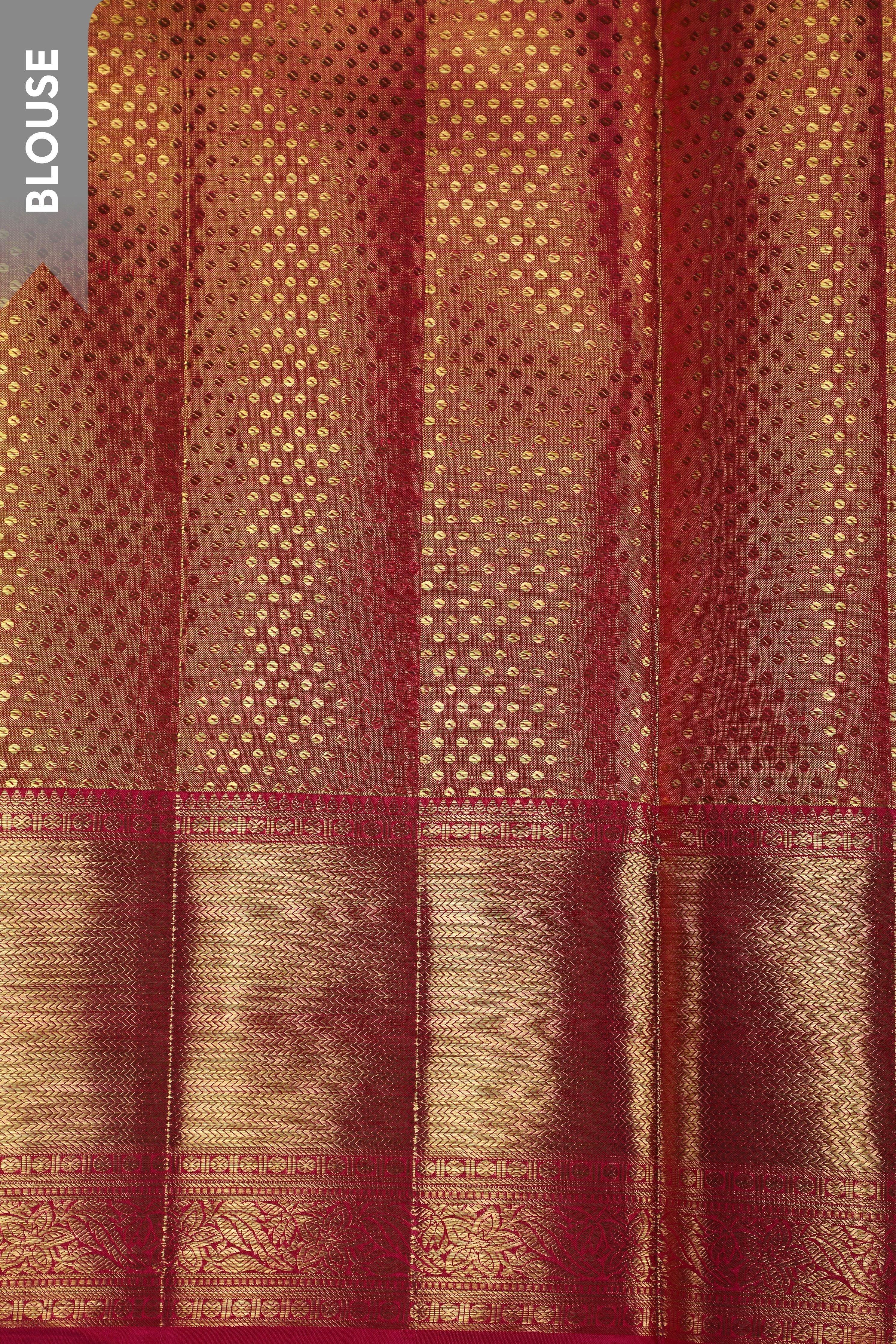 Antique Rose Gold Kanchipuram Silk Saree (Copy)  Mokshaa