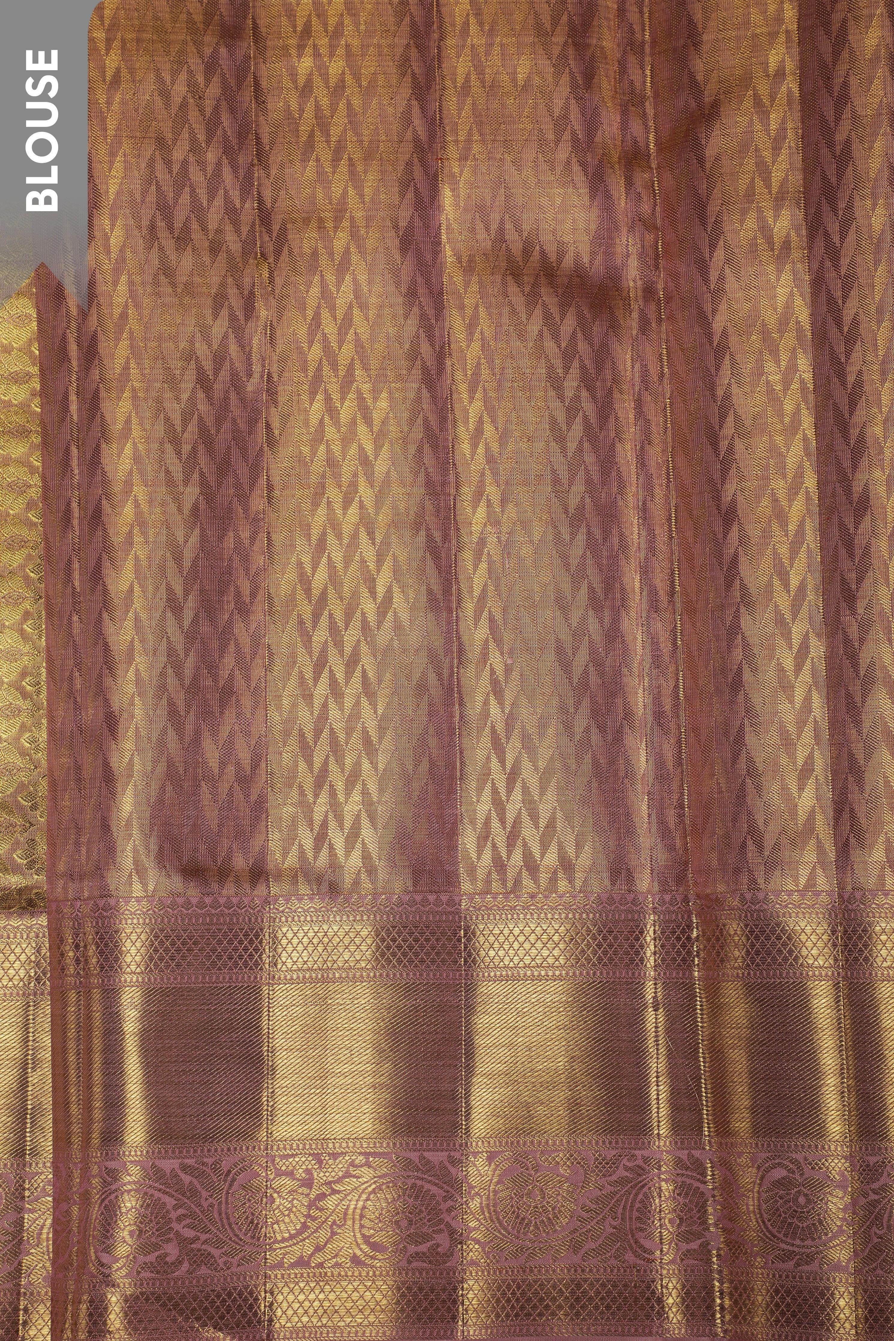 Antique Gold Kanchipuram Silk Saree (Copy)  Mokshaa