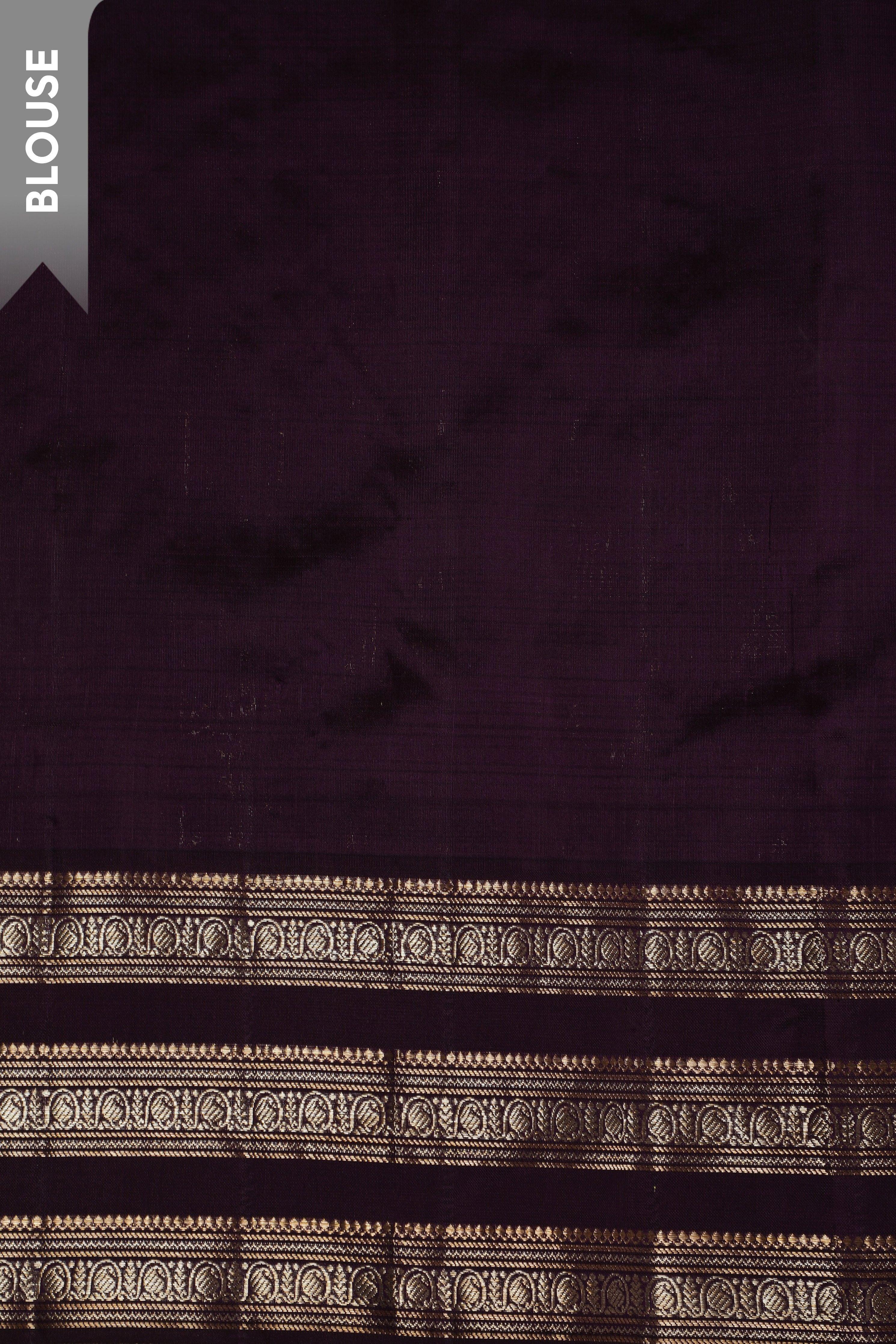 Lavender Kanchipuram Silk Saree (Copy) Mokshaa