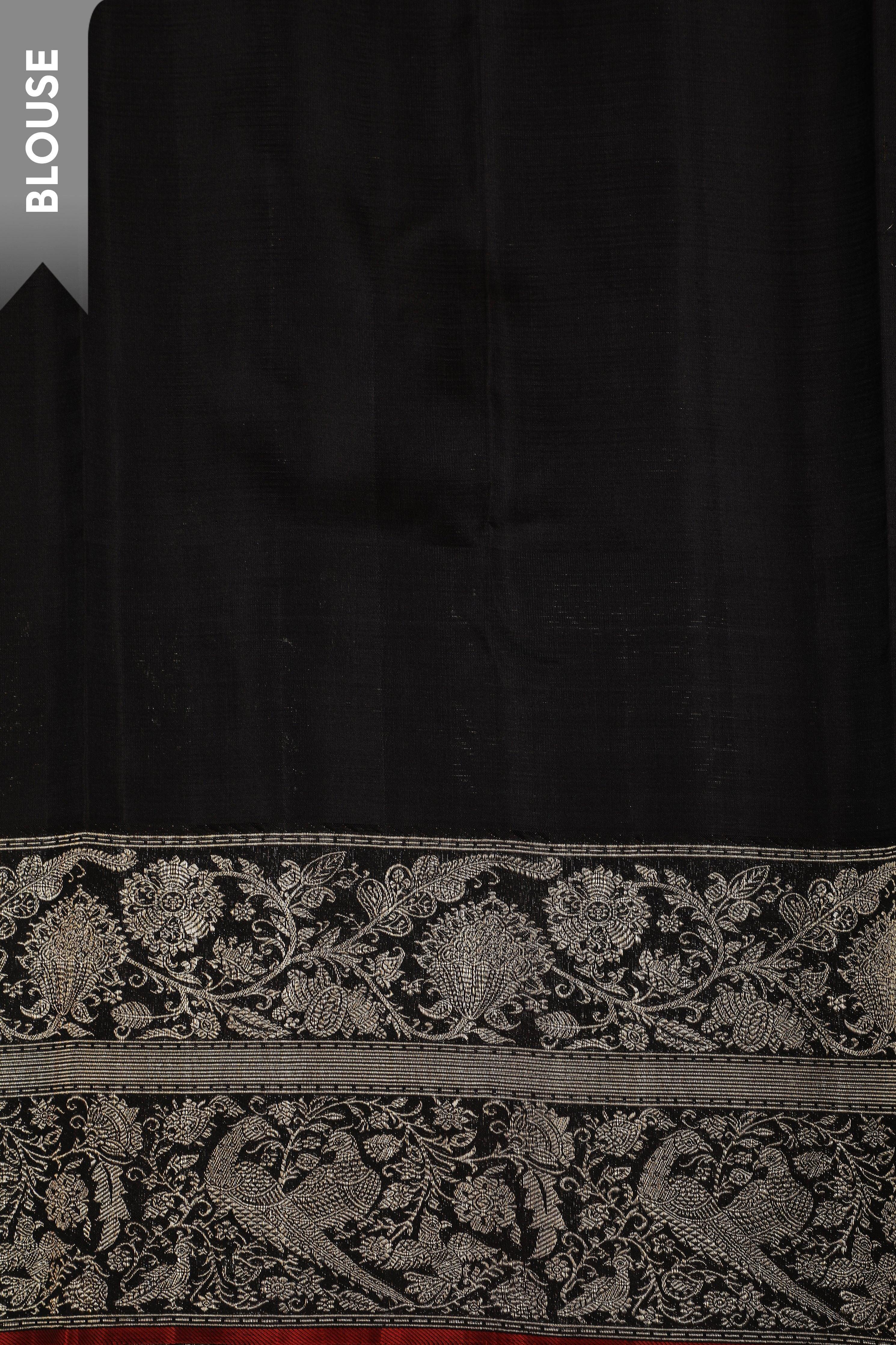 Royal Navy Blue Kanchipuram Silk Saree (Copy) Mokshaa