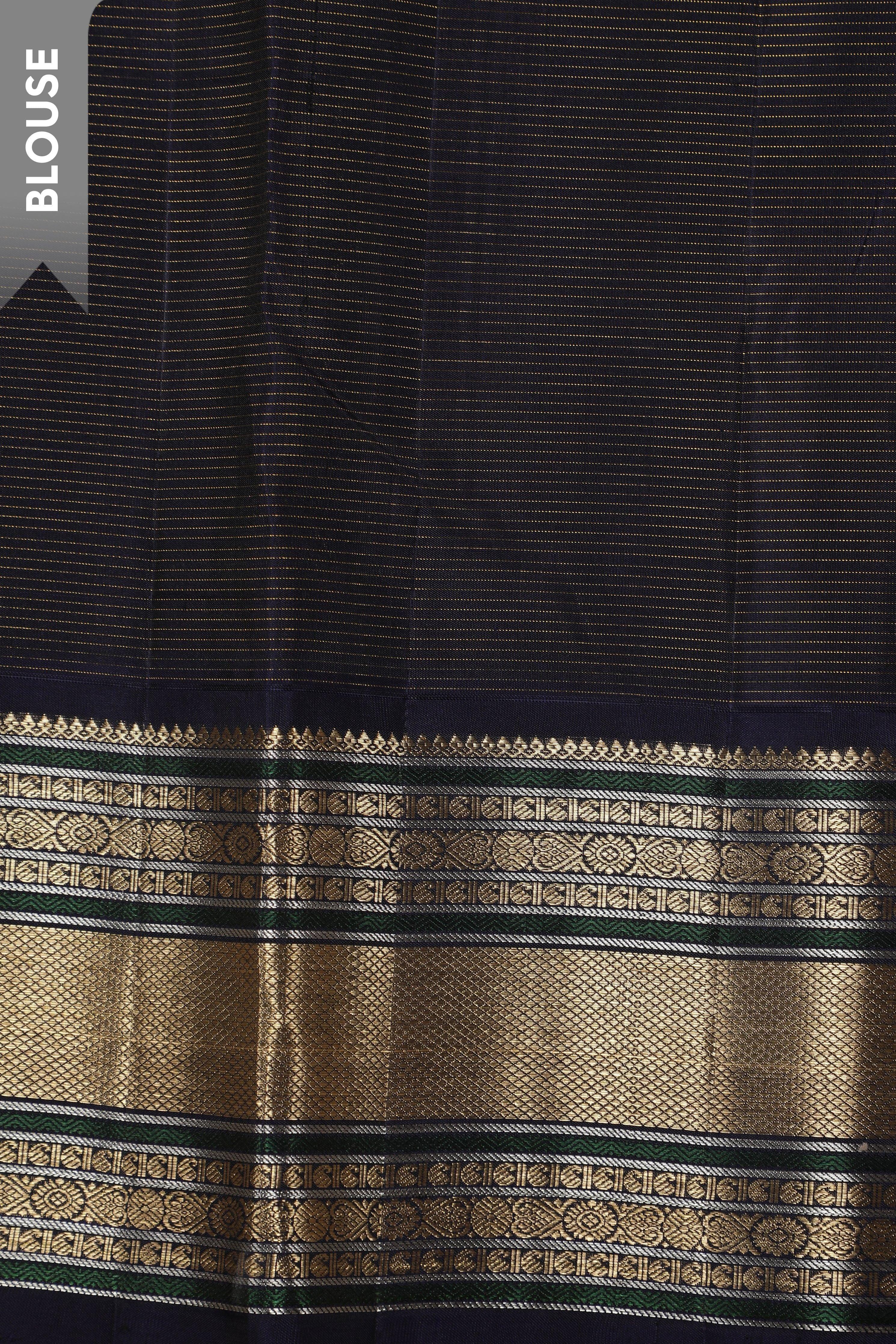 Subtle Grey Kanchipuram Silk Saree (Copy) Mokshaa