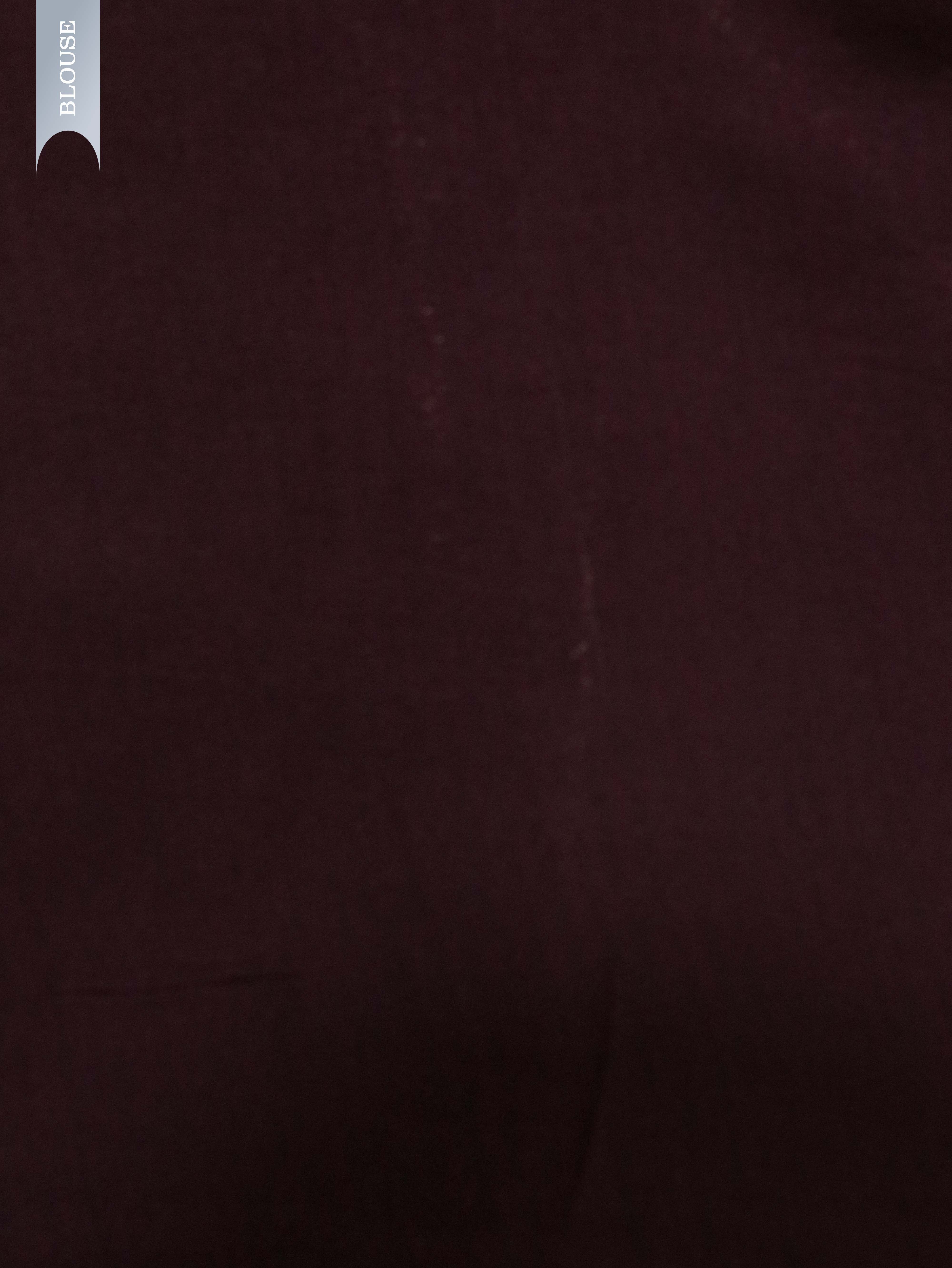 "Wine Banarasi Kora Silk Saree with Self Zari Checks & Zari Border** "