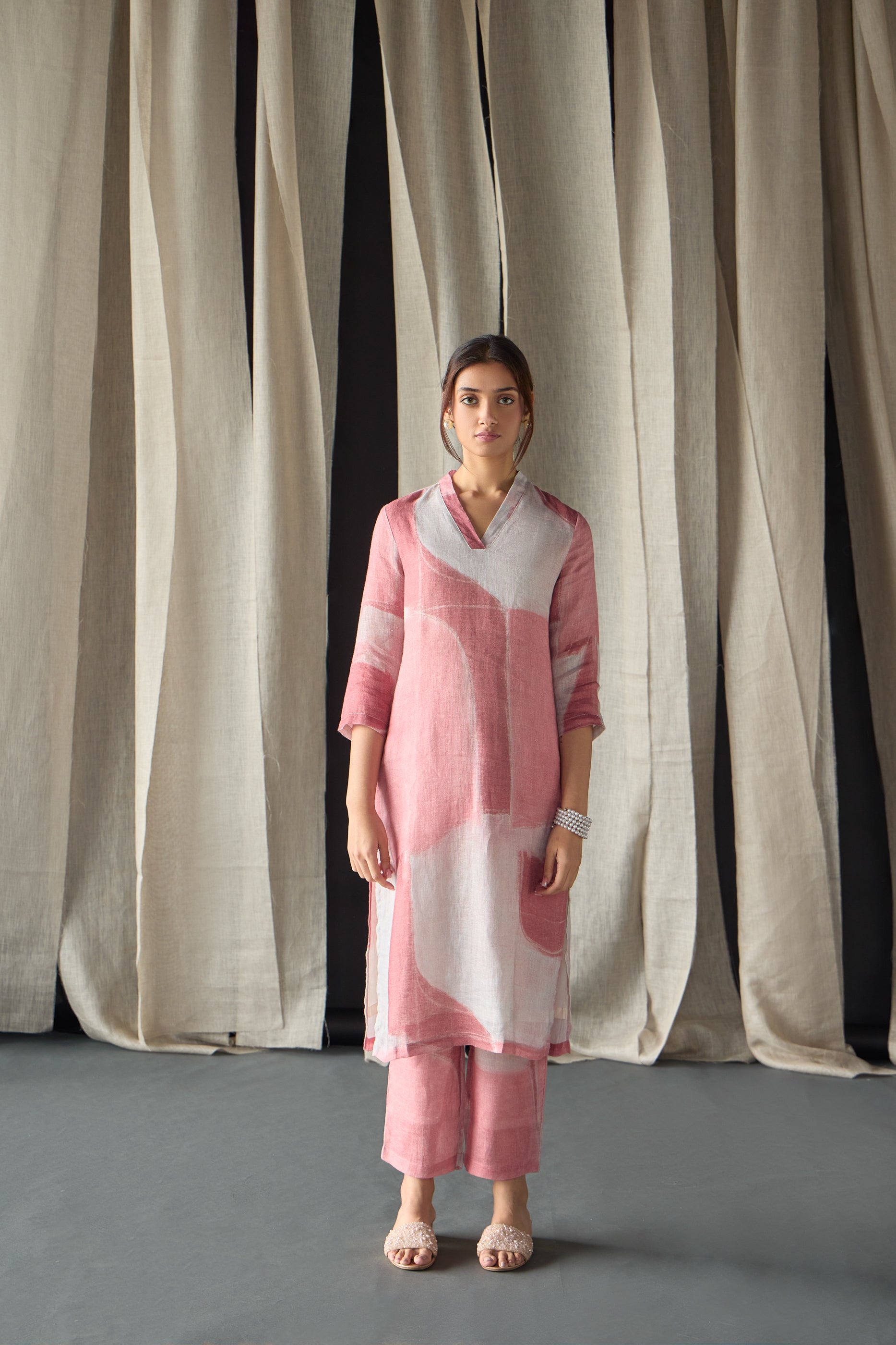 Pink Pure Hemp Co-ord Set - Mokshaa