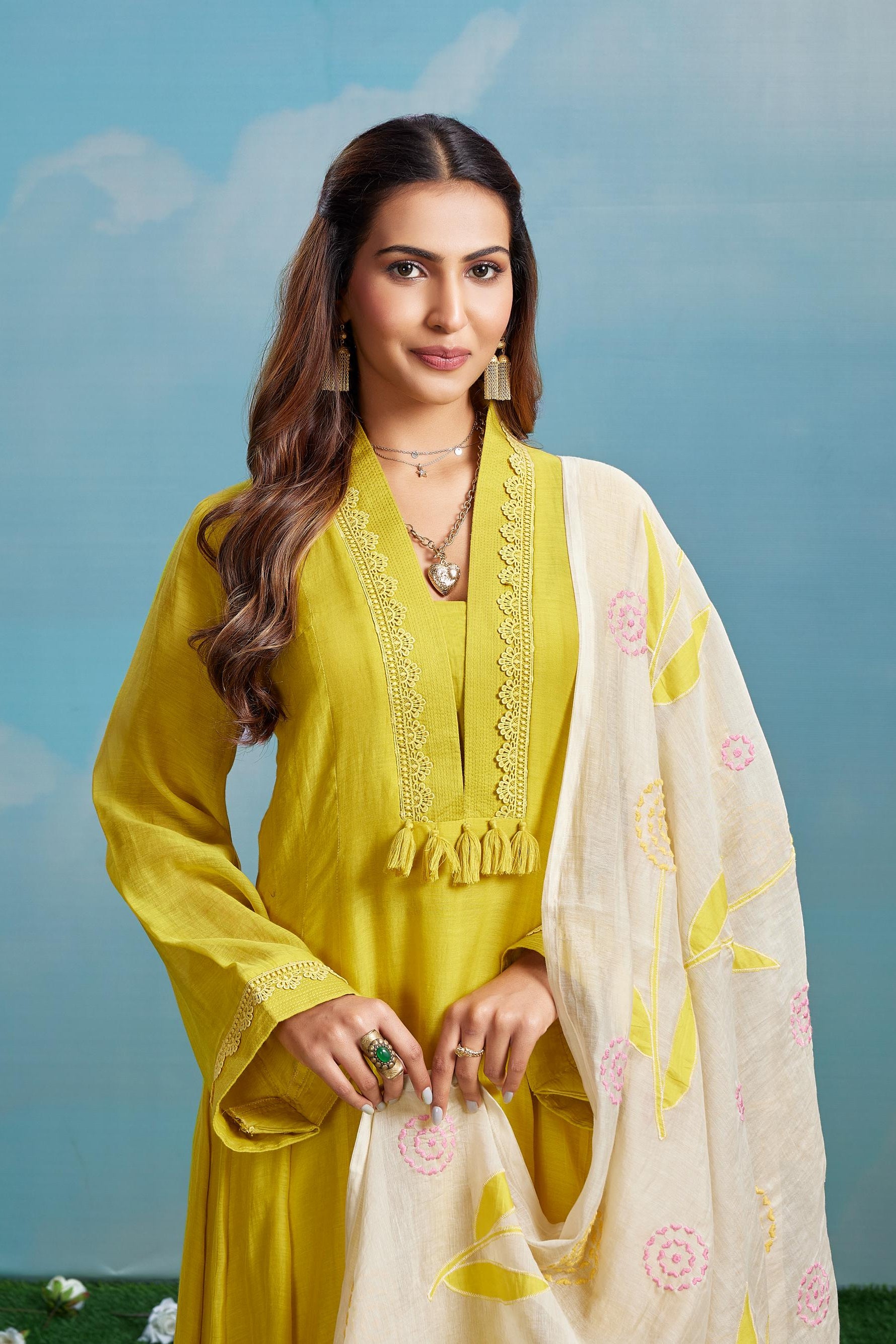 Lime Yellow Salwar Set