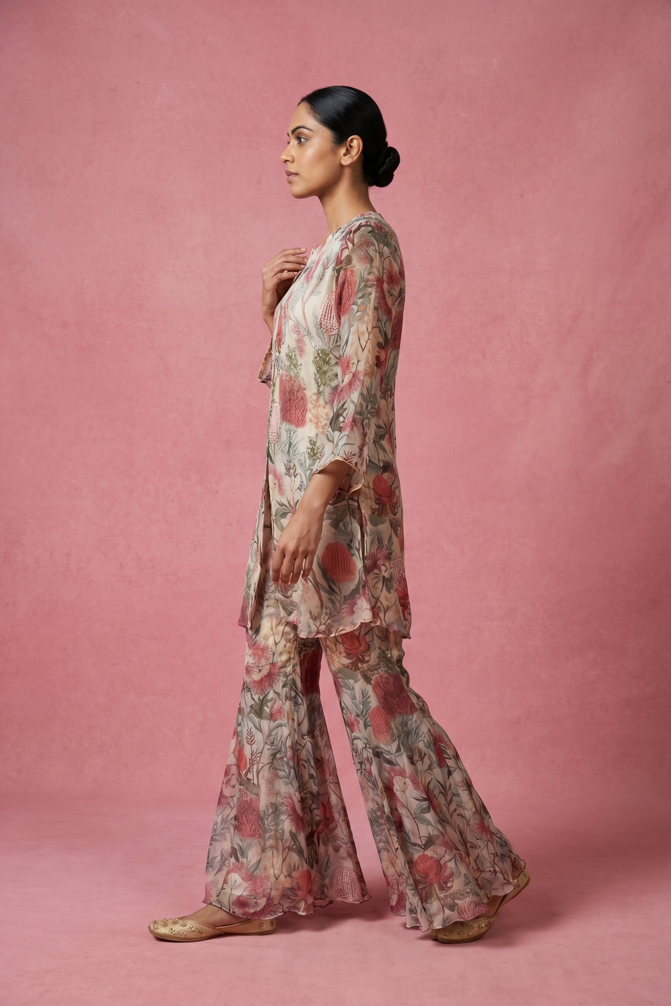 Blush Floral Printed Co-ord Set