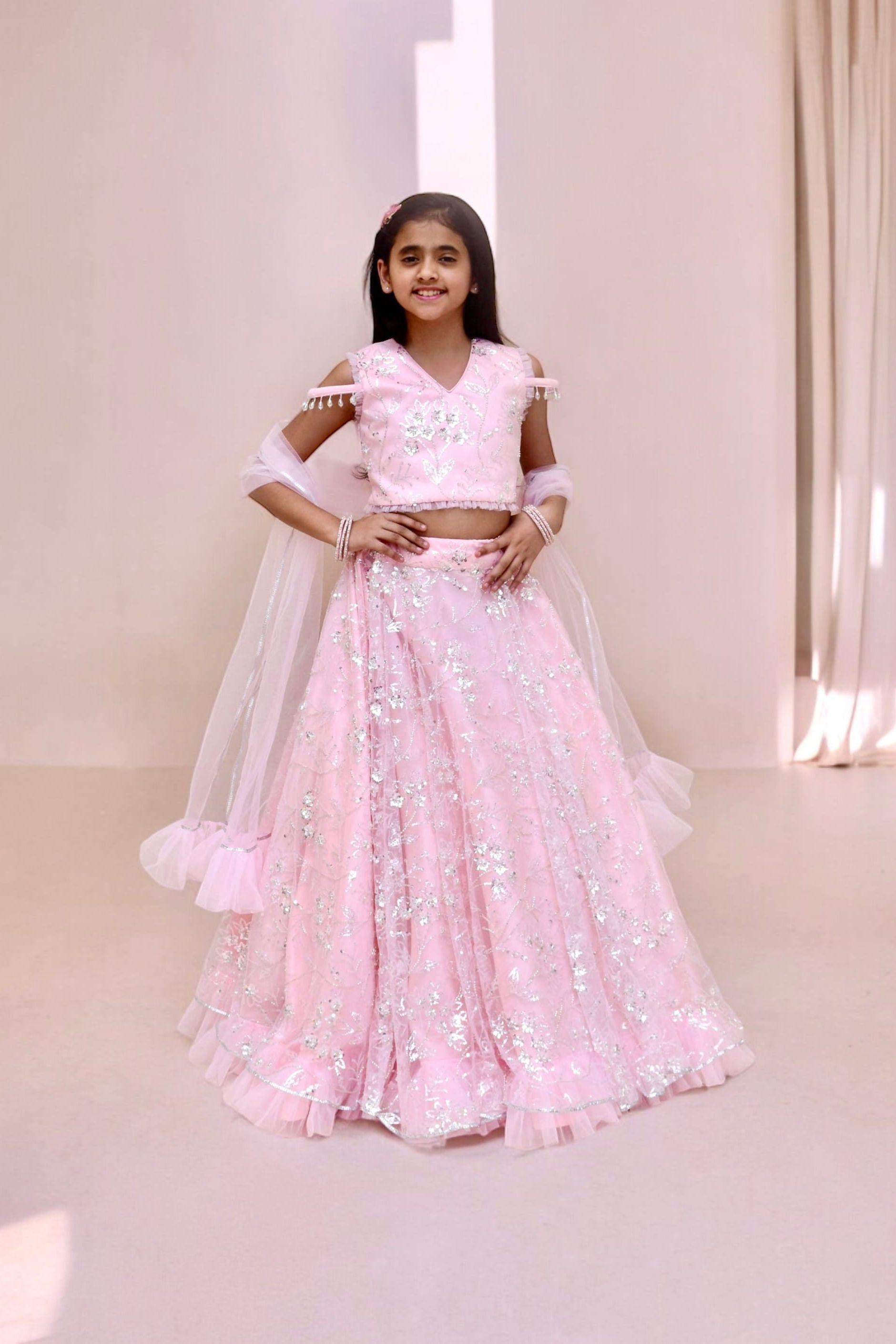 Pink Lehenga Choli Set - Mokshaa