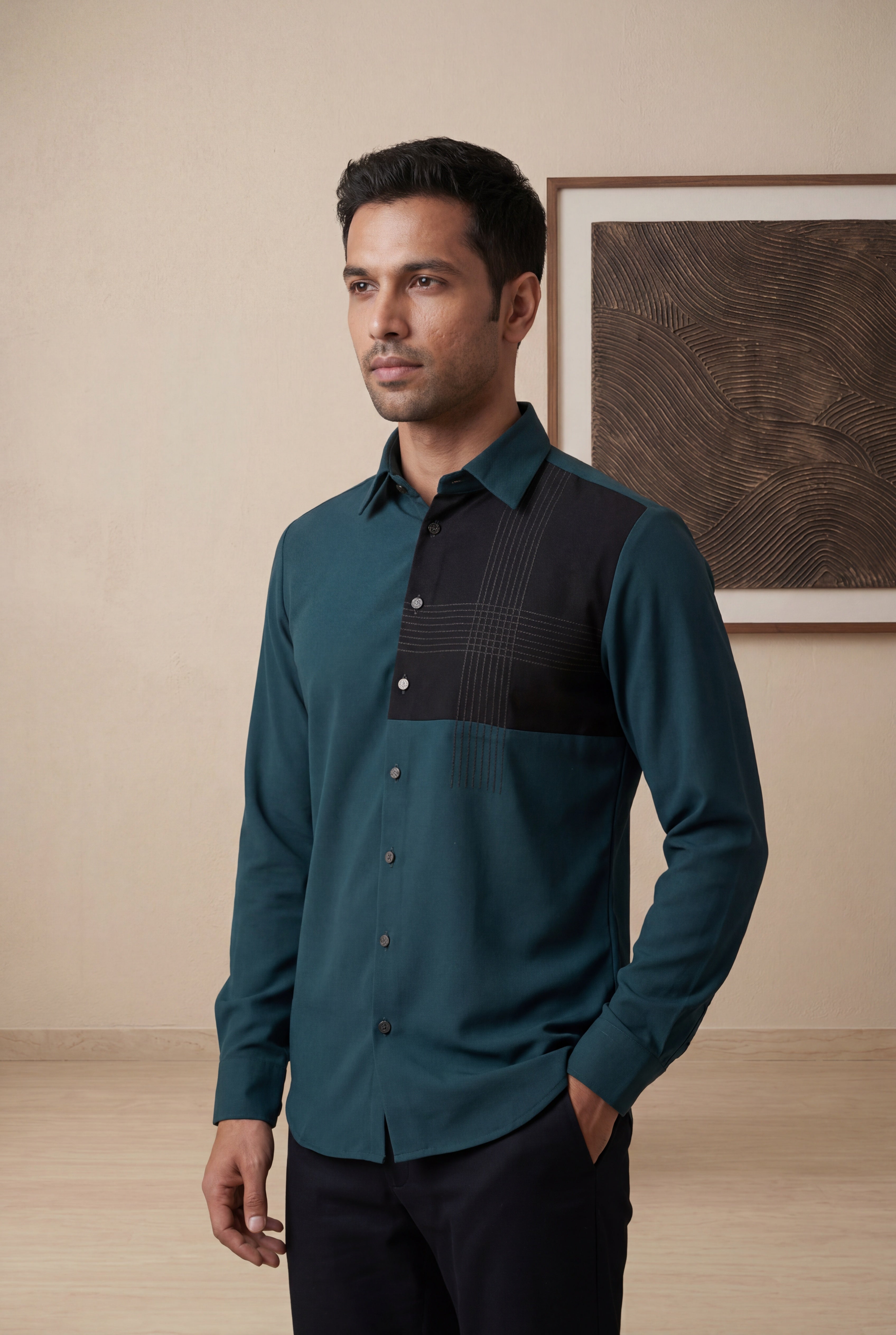 Green Bomario Full Sleeve Shirt