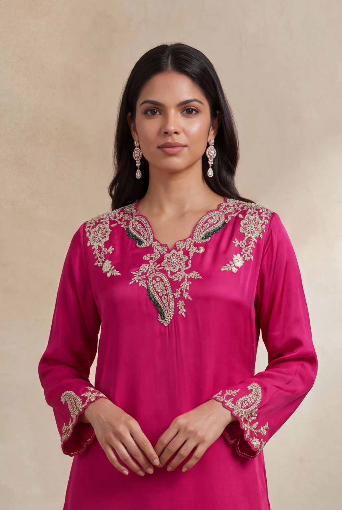 Rani Pink Indo-Western Set