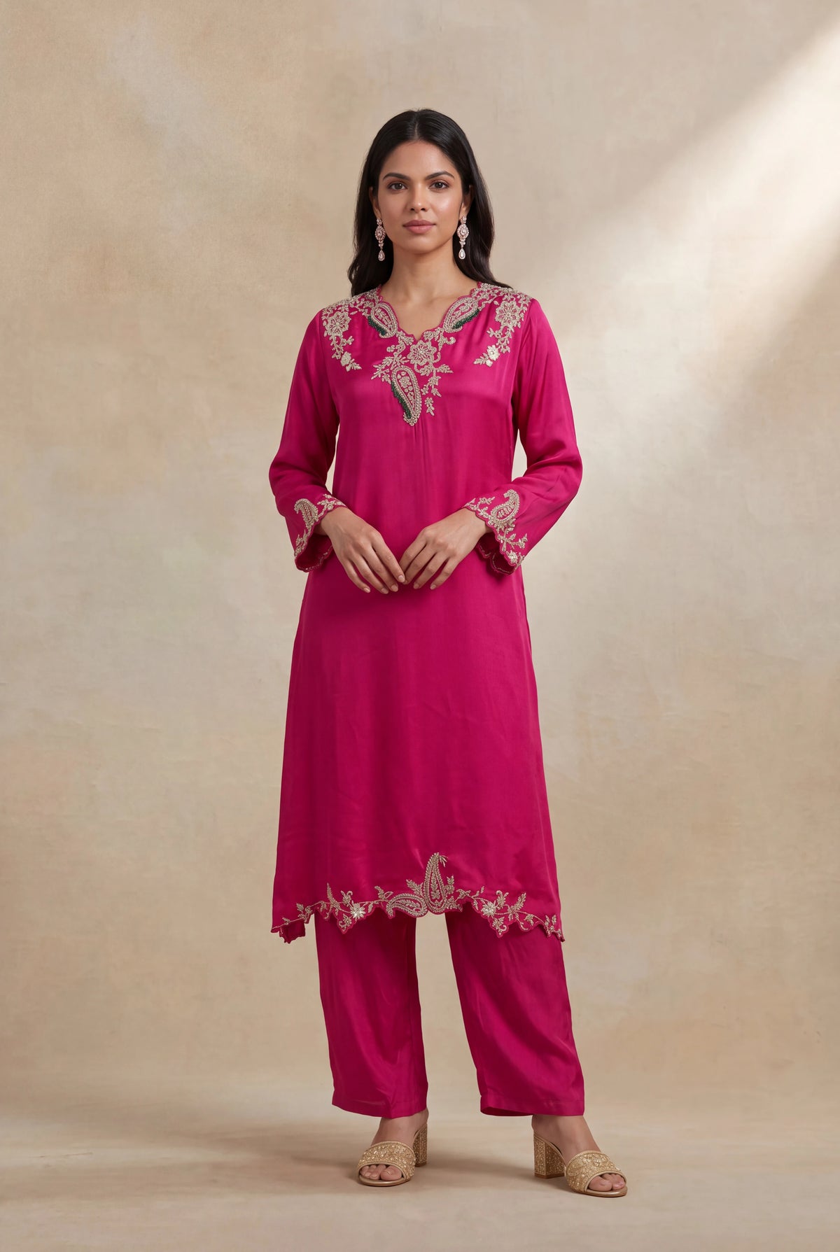 Rani Pink Indo-Western Set