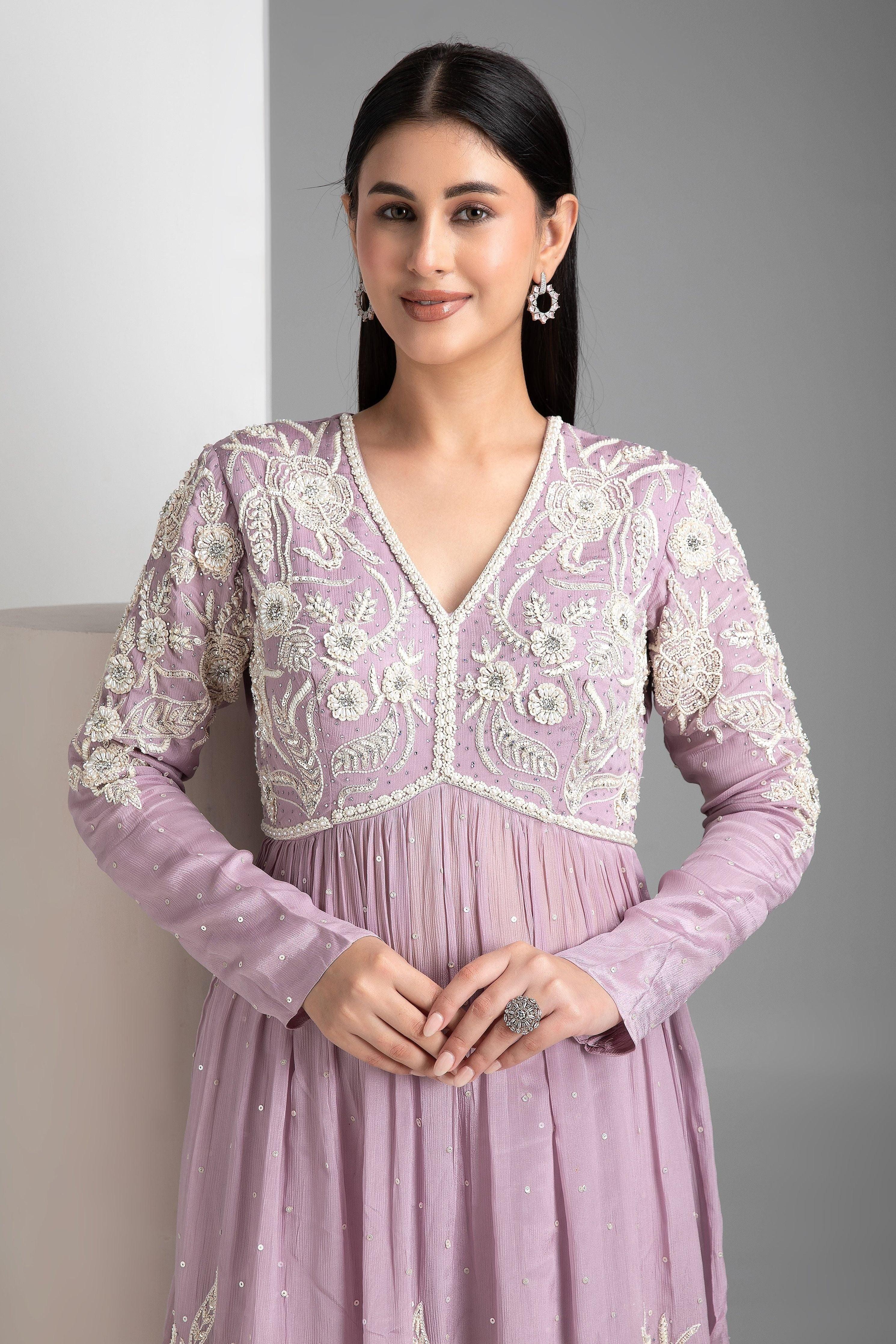 Lavender Palazzo set - Mokshaa