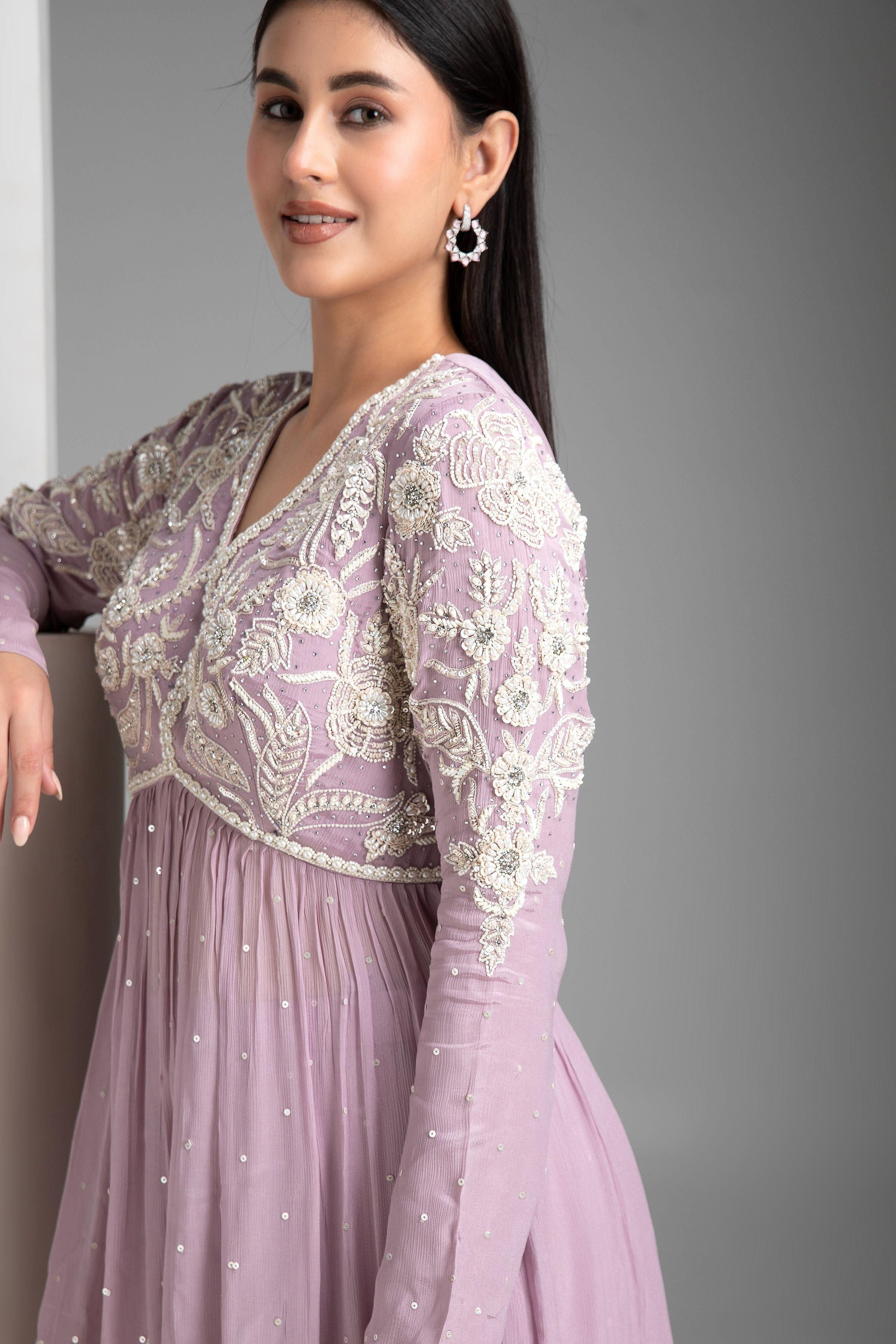 Lavender Palazzo set - Mokshaa