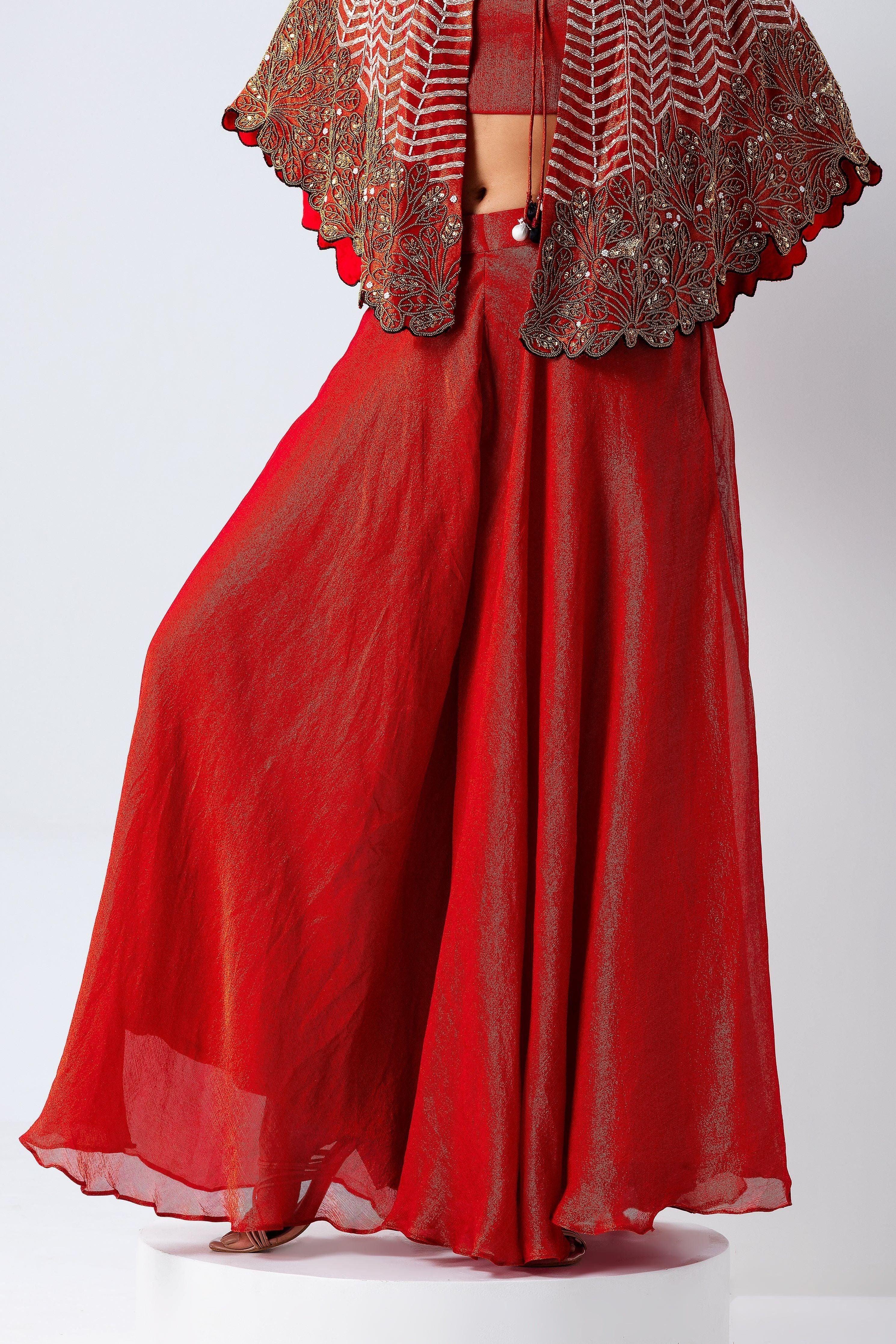 Red Cape Set - Mokshaa