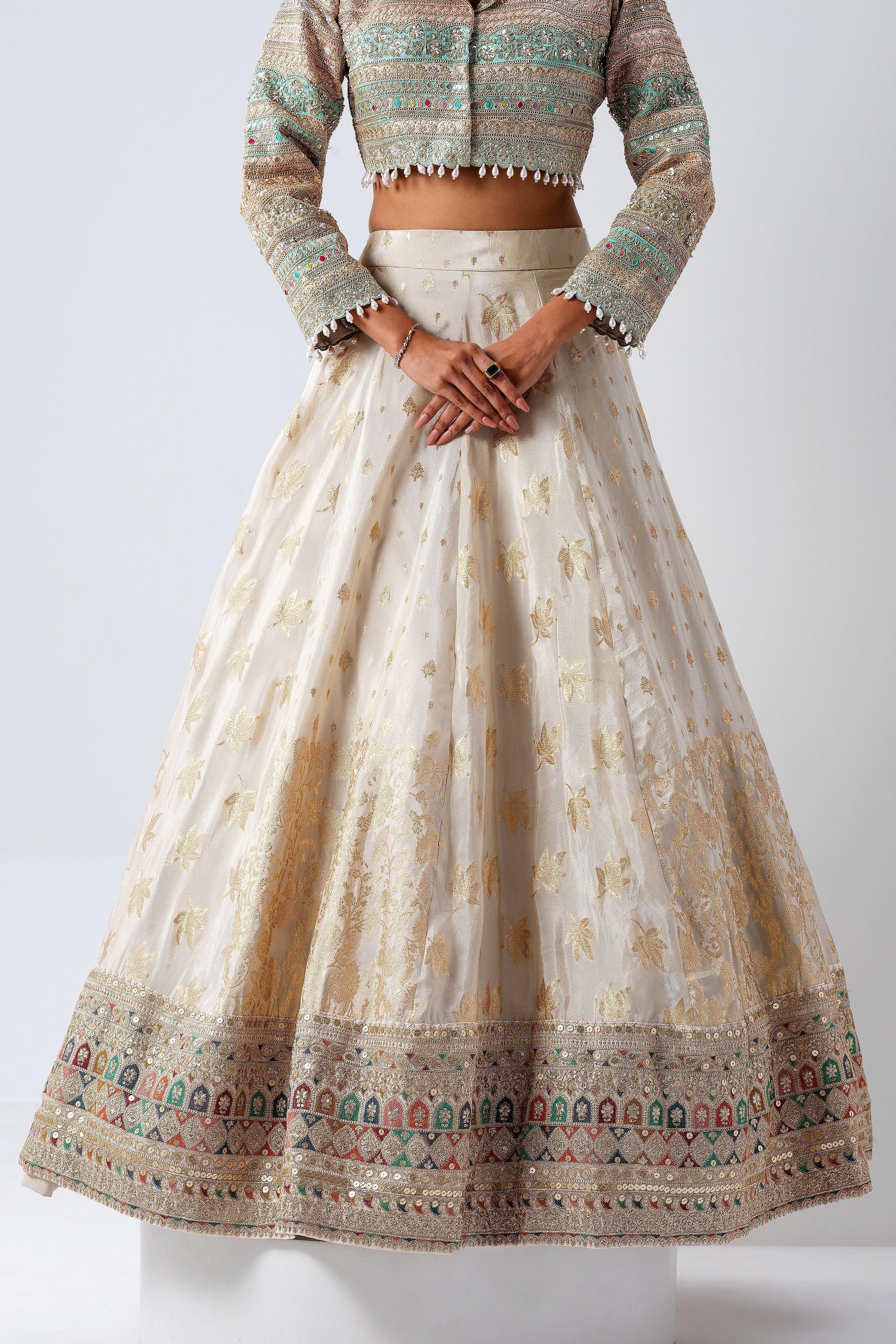 Ivory Lehenga Set - Mokshaa