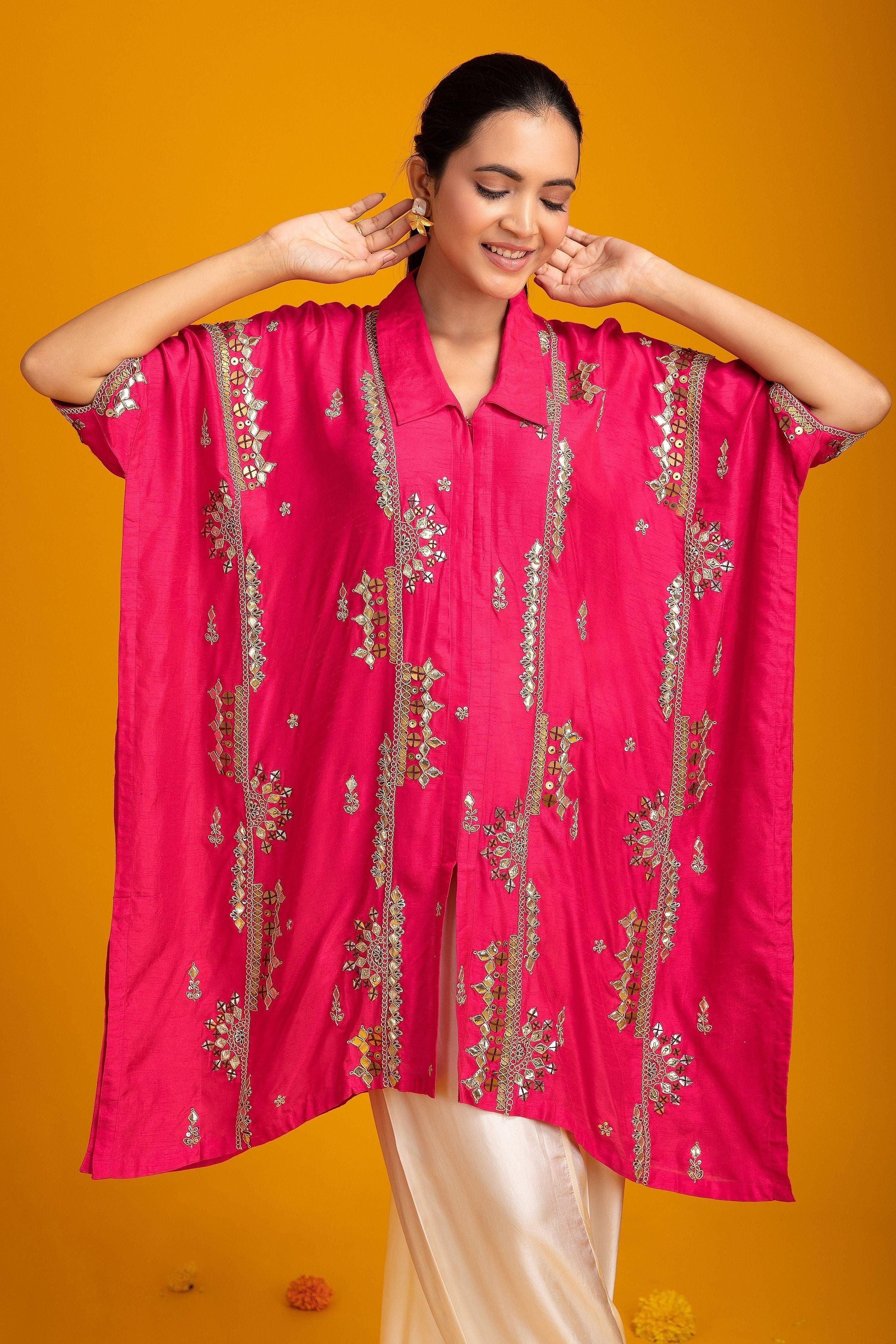 Pink Silk Indo-western - Mokshaa