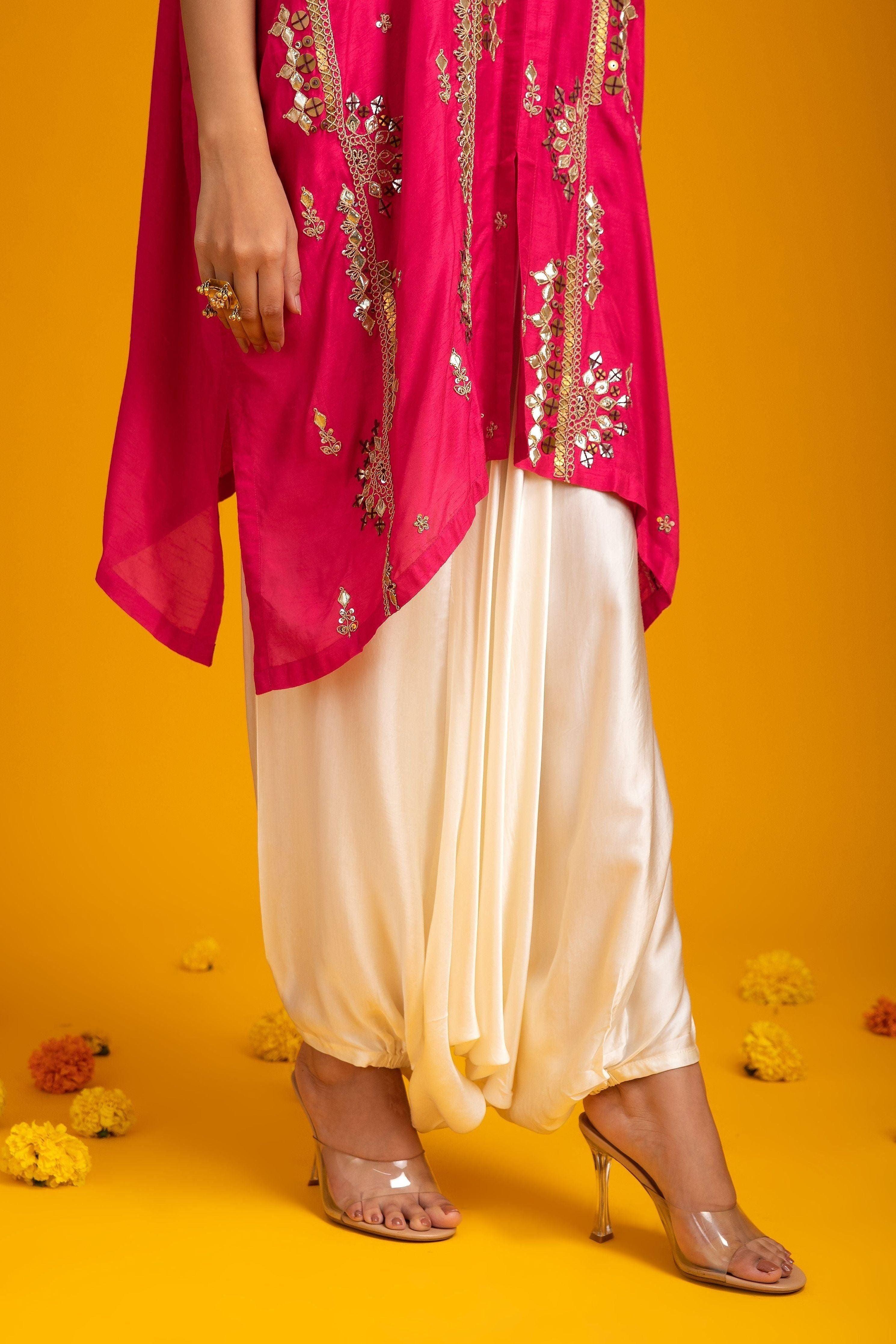 Pink Silk Indo-western - Mokshaa
