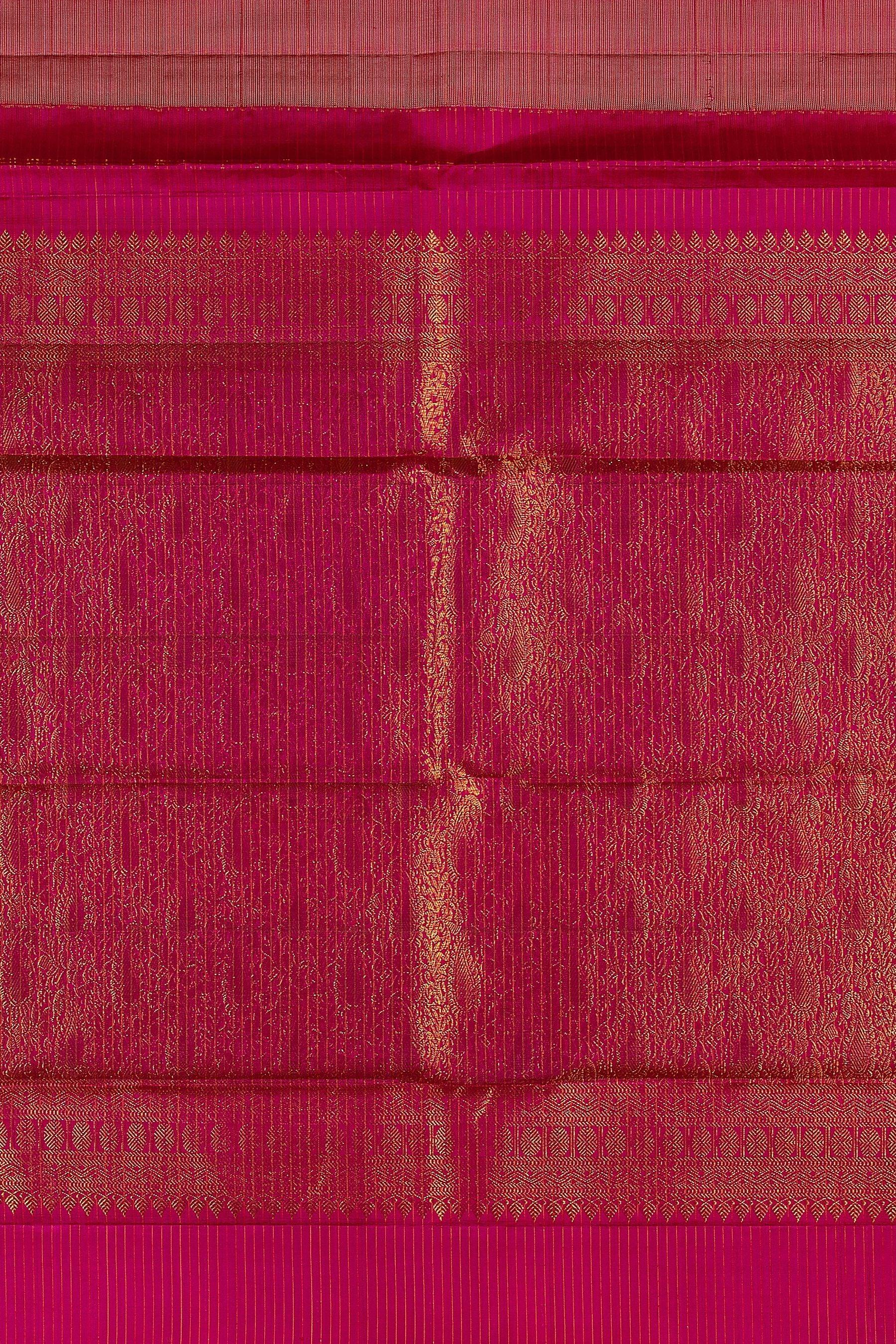 Beige Kanchipuram Silk Saree - Mokshaa