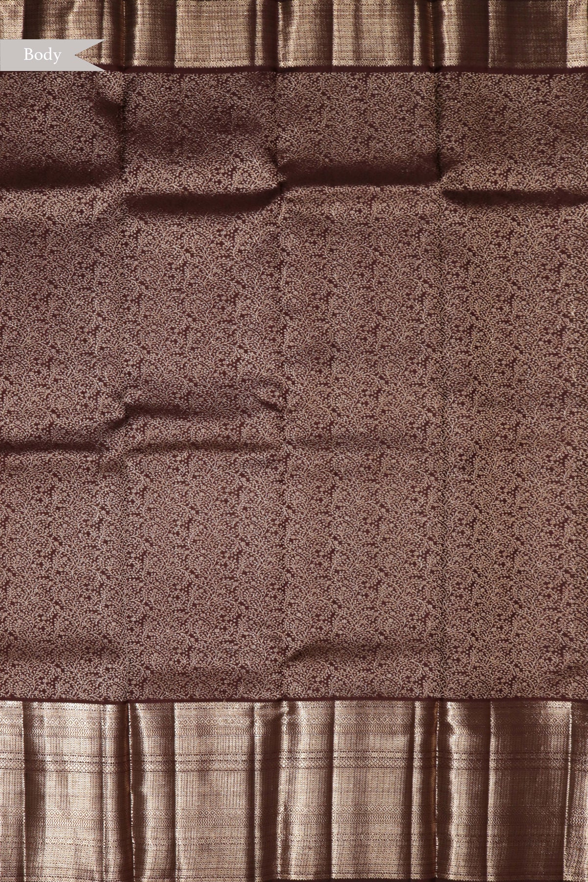 Coffee Brown Kanchivaram Silk Saree