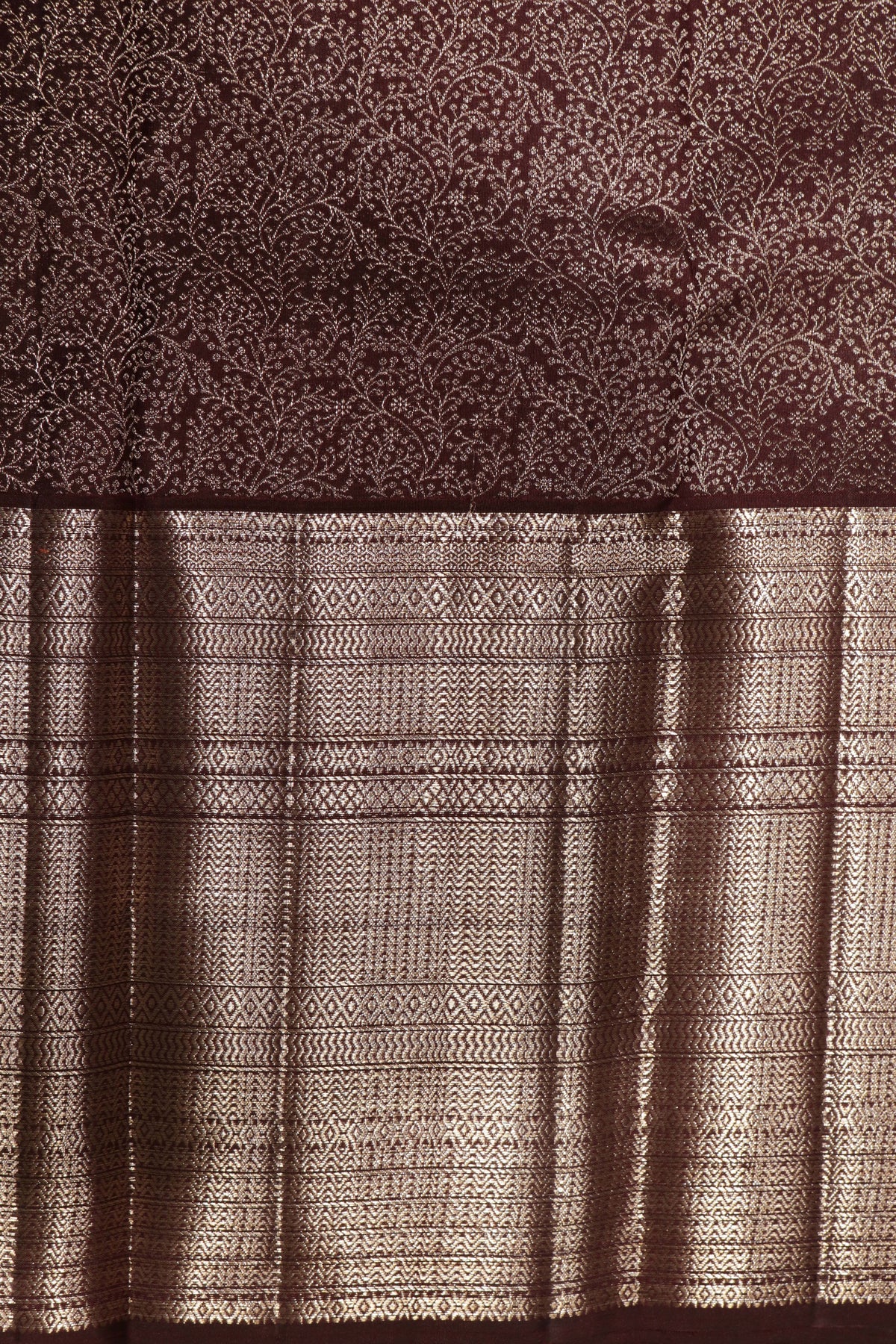 Coffee Brown Kanchivaram Silk Saree