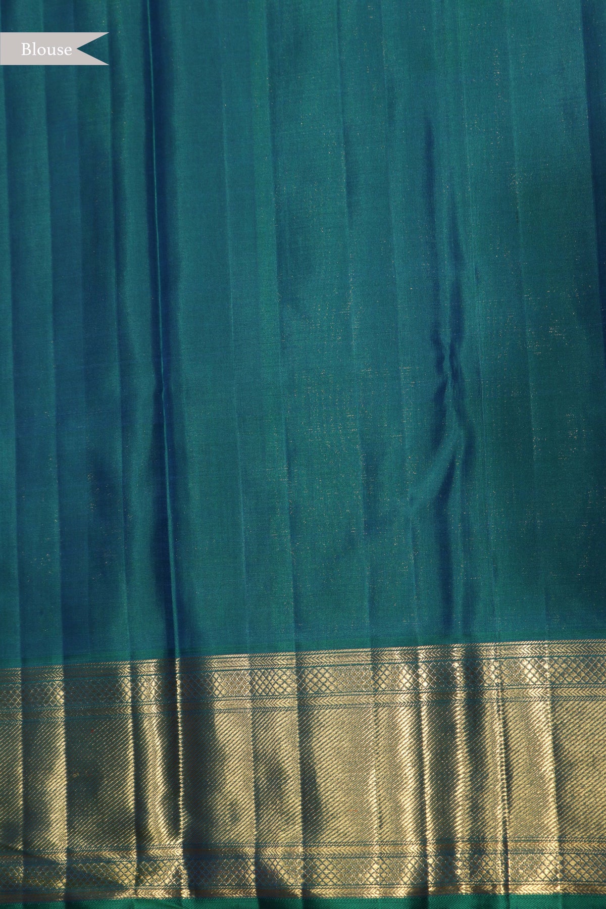 Turquoise Blue Kanchivaram Silk Saree