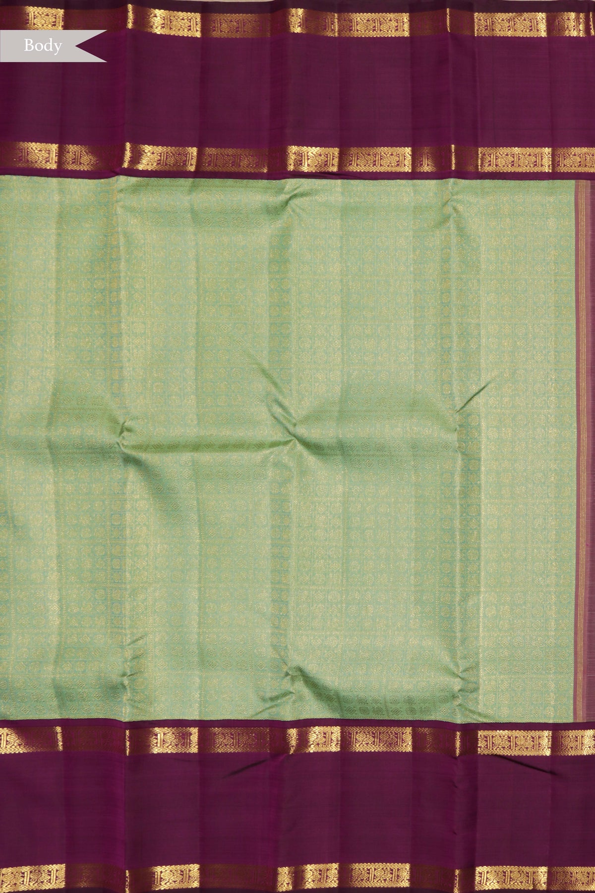 Sea Green Kanchivaram Silk Saree