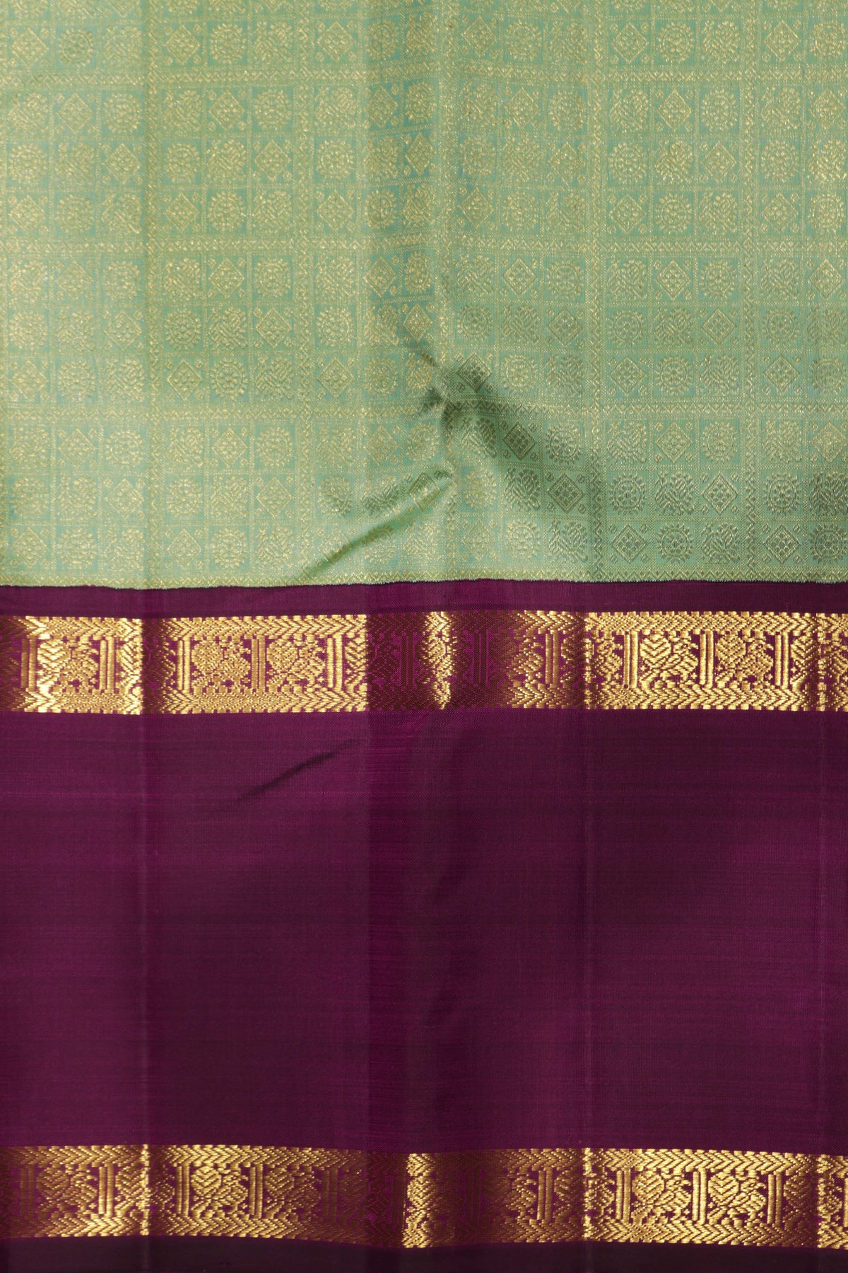 Sea Green Kanchivaram Silk Saree