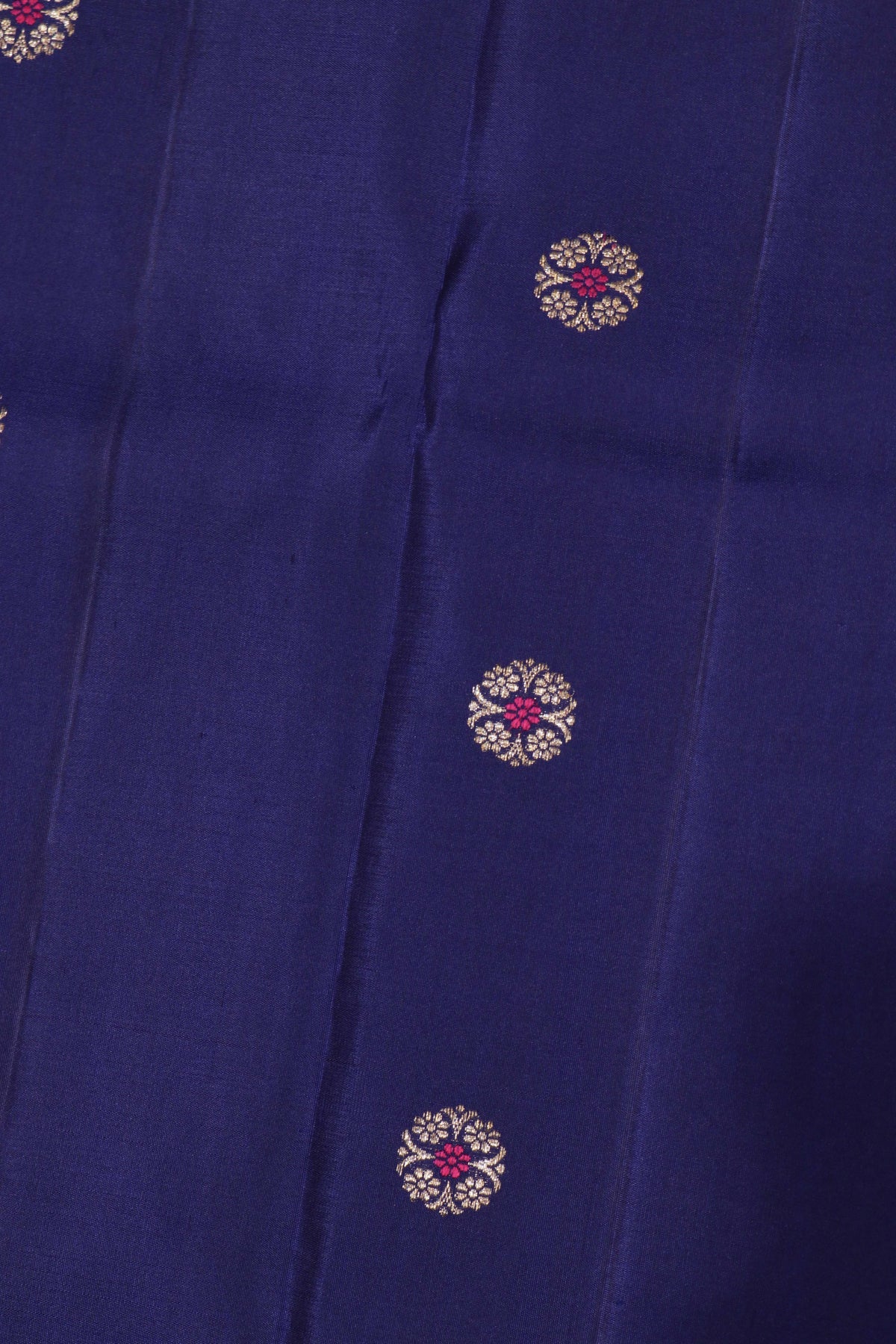 Royal Blue Coin Butta Kanchivaram Silk Saree