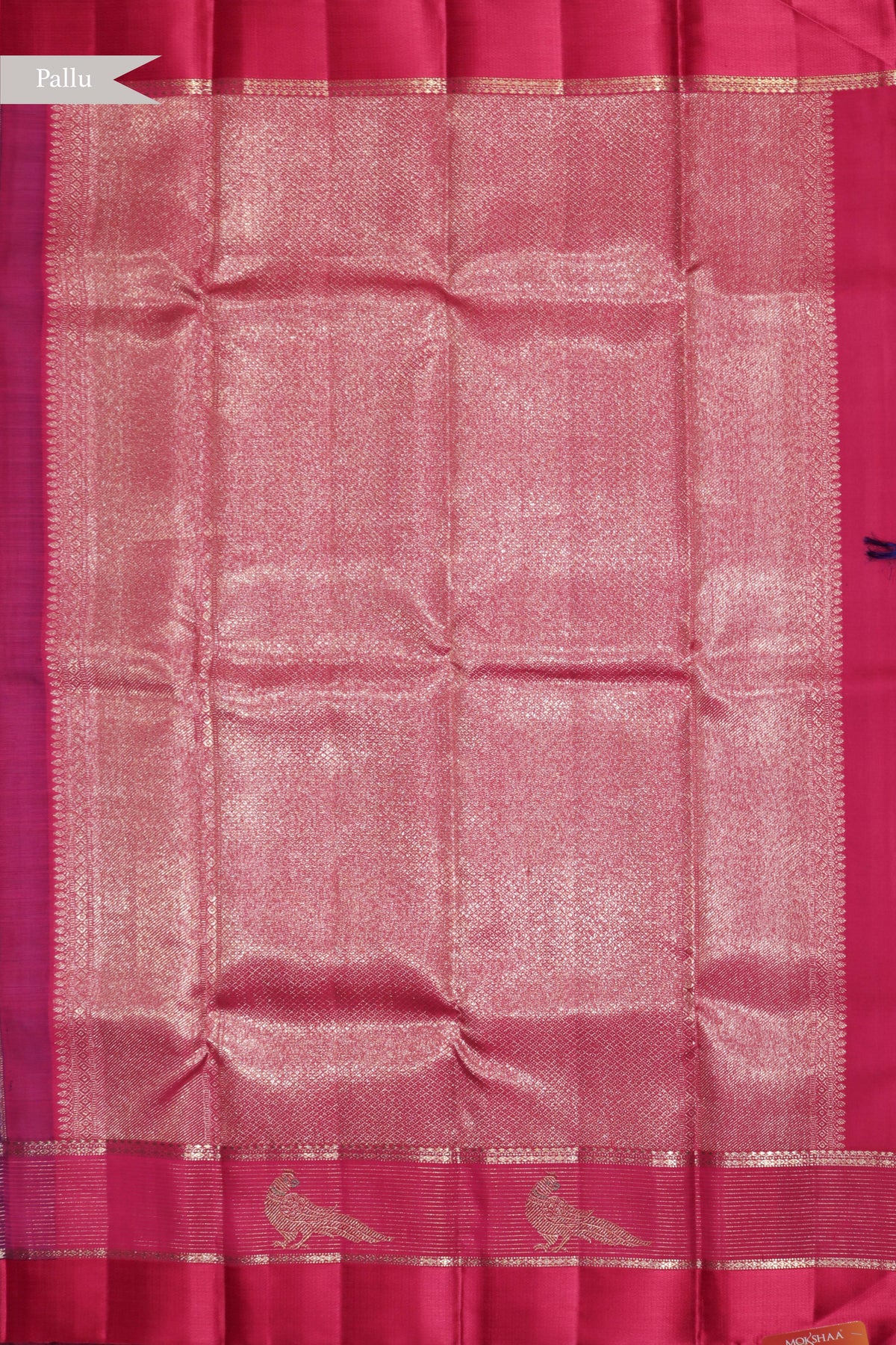 Royal Blue Coin Butta Kanchivaram Silk Saree