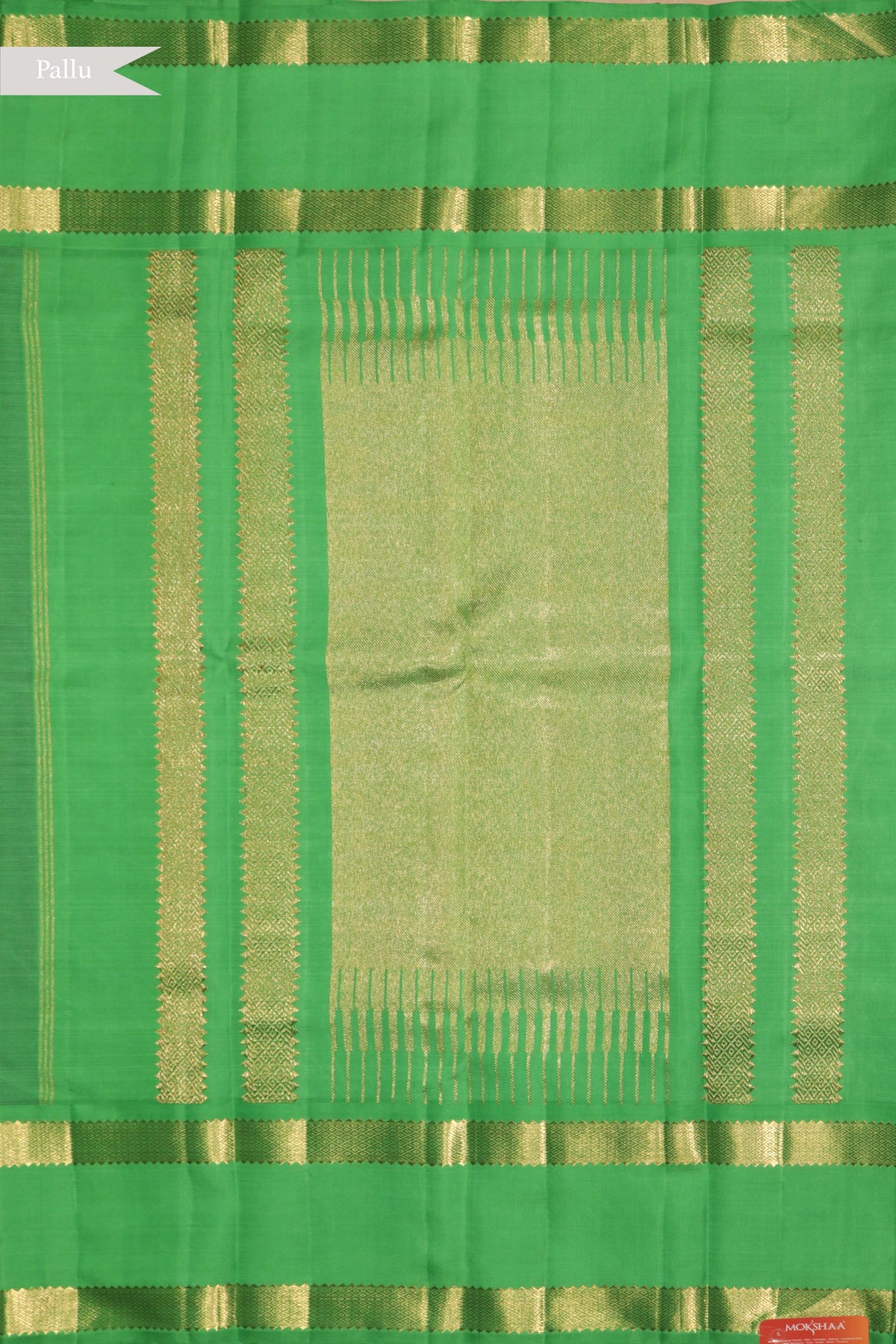 Royal Blue and Contrast Green Kanchivaram Silk Saree