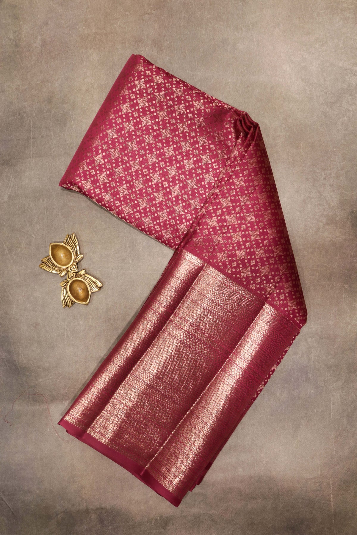 Onion Pink Kanchivaram Silk Saree