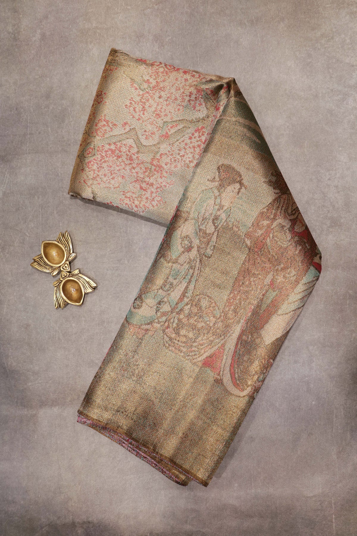 Multicolor Kanchivaram Tissue Saree